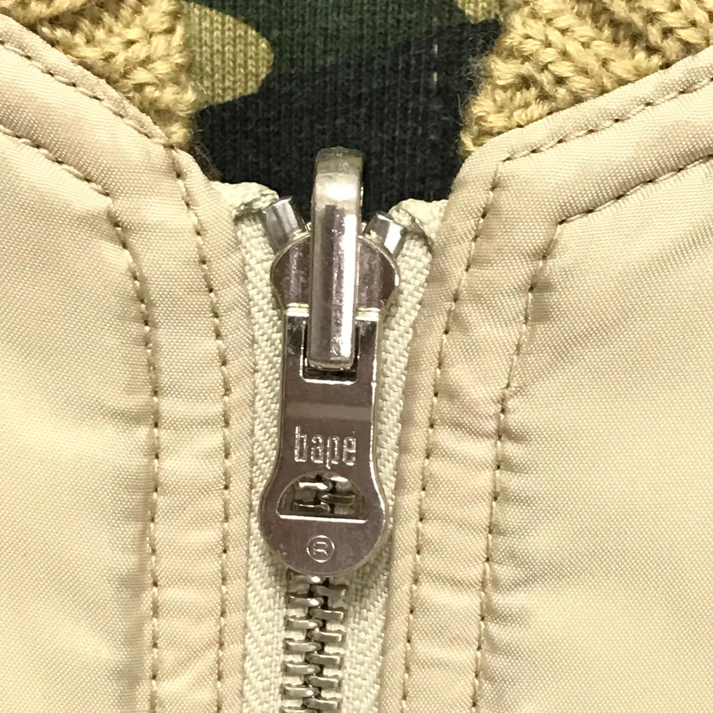 [S] A Bathing Ape Bape Vintage 1st Camo Reversible MA-1 Bomber Jacket