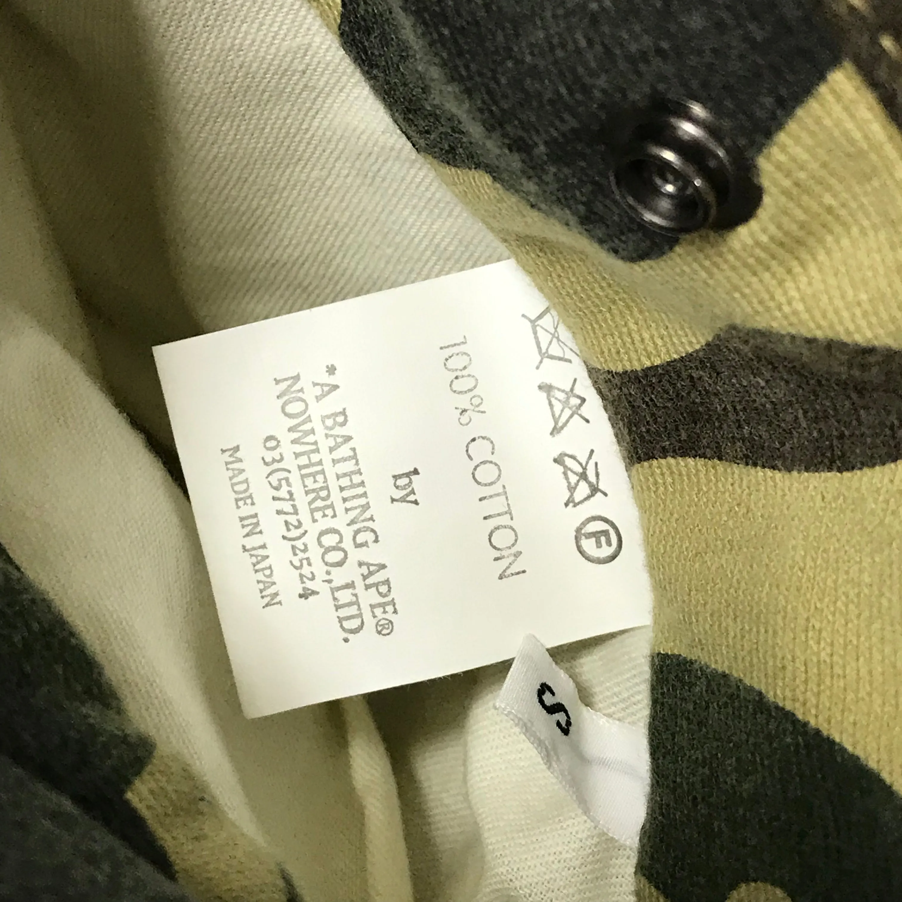 [S] A Bathing Ape Bape Vintage 1st Camo Reversible MA-1 Bomber Jacket