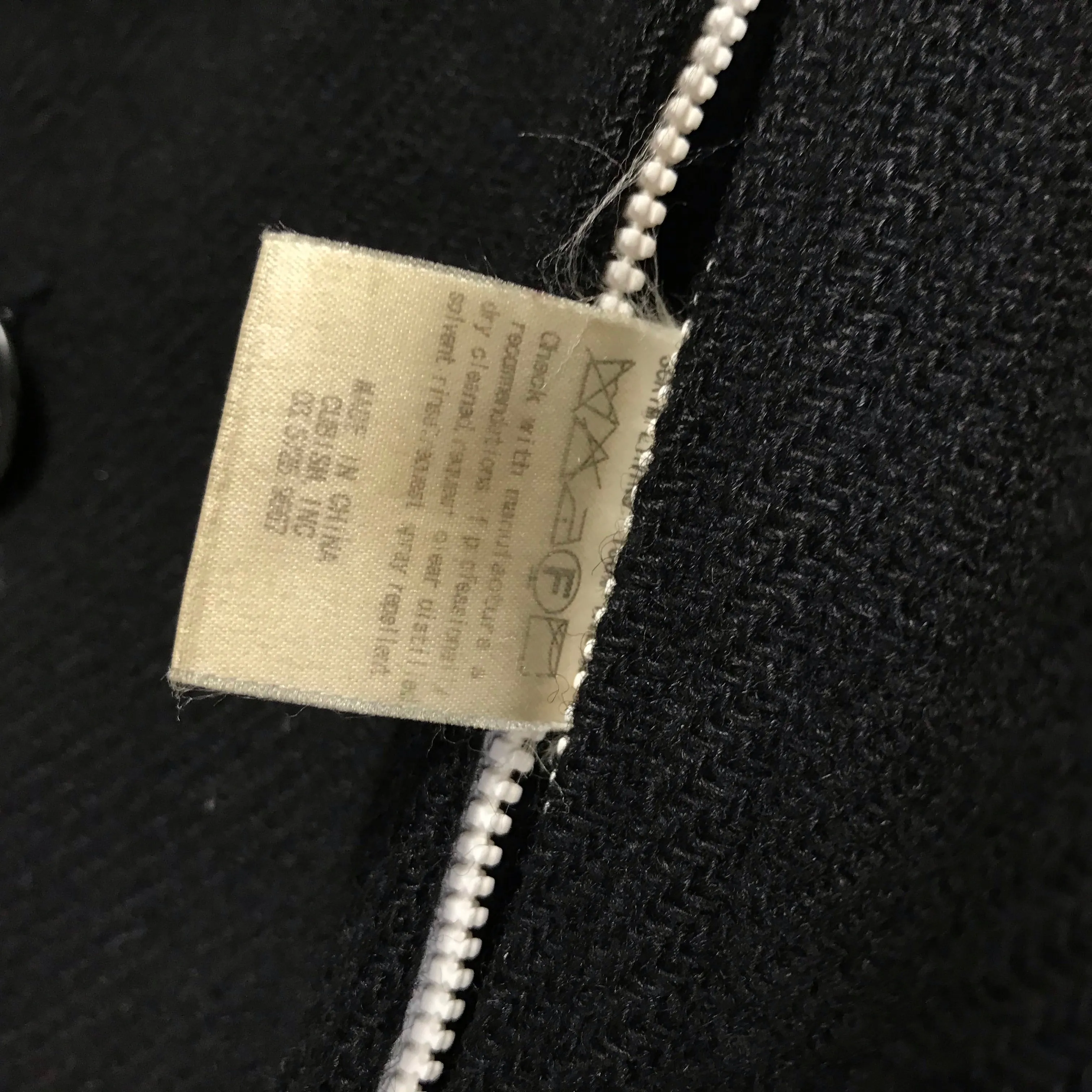 [S] Visvim 06AW Lieutenant Wool Gore Tex Pea Coat Black
