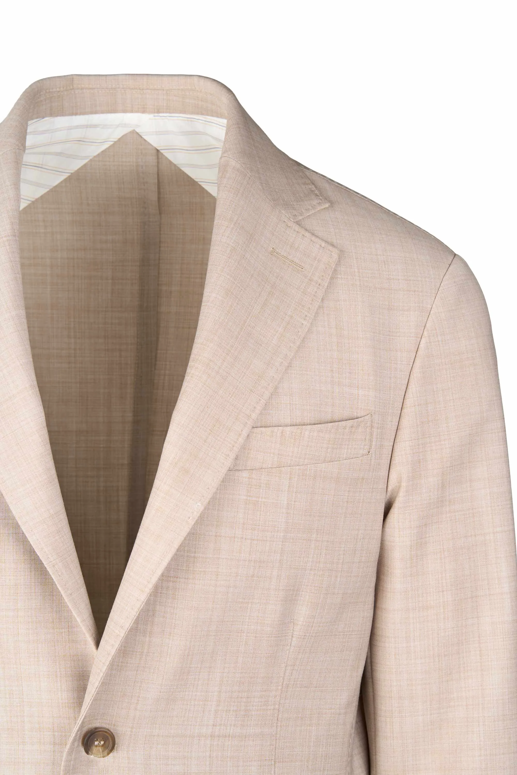 Single-Breasted Wool-Blend Bi-Stretch Blazer