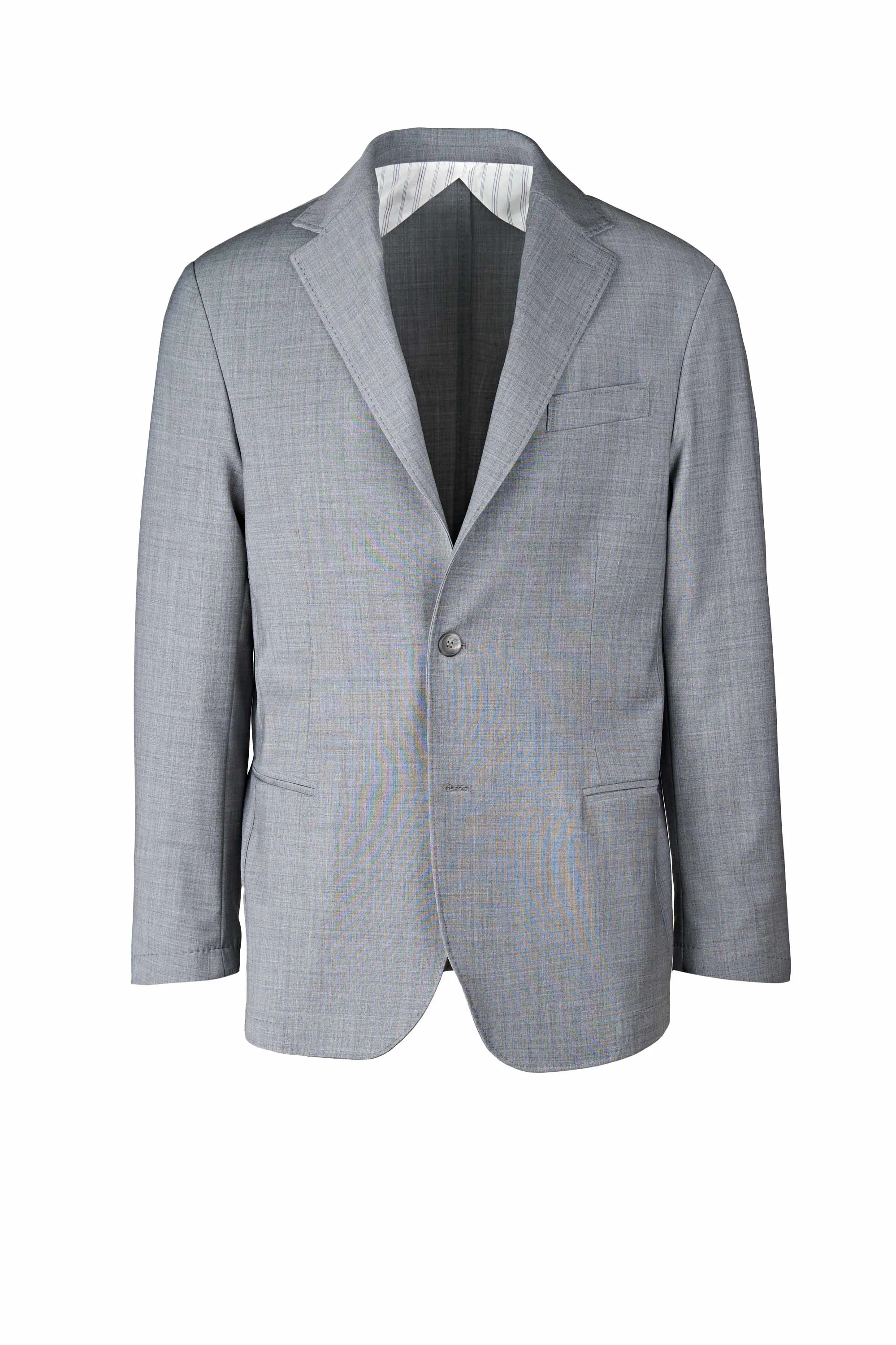 Single-Breasted Wool-Blend Bi-Stretch Blazer