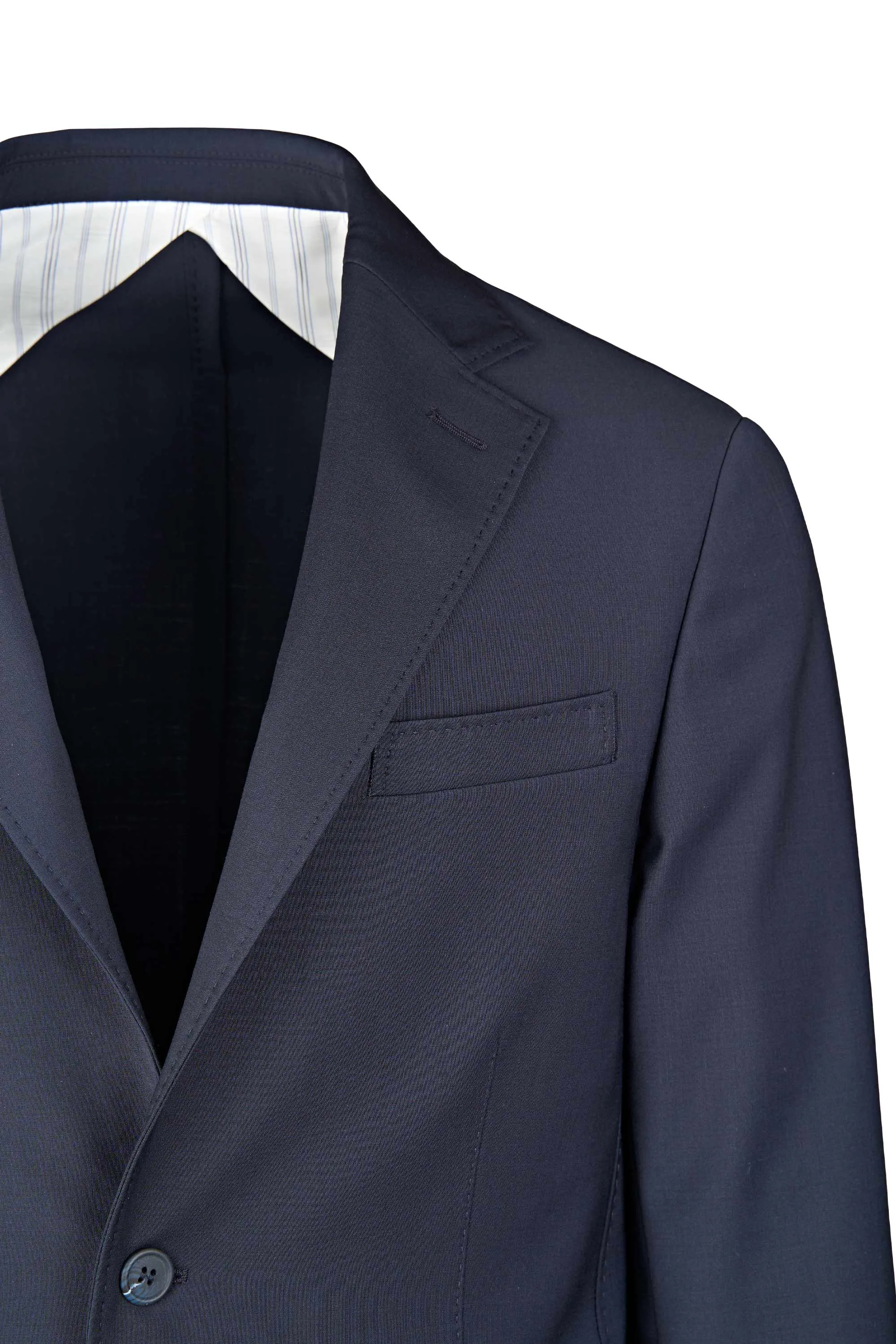 Single-Breasted Wool-Blend Bi-Stretch Blazer