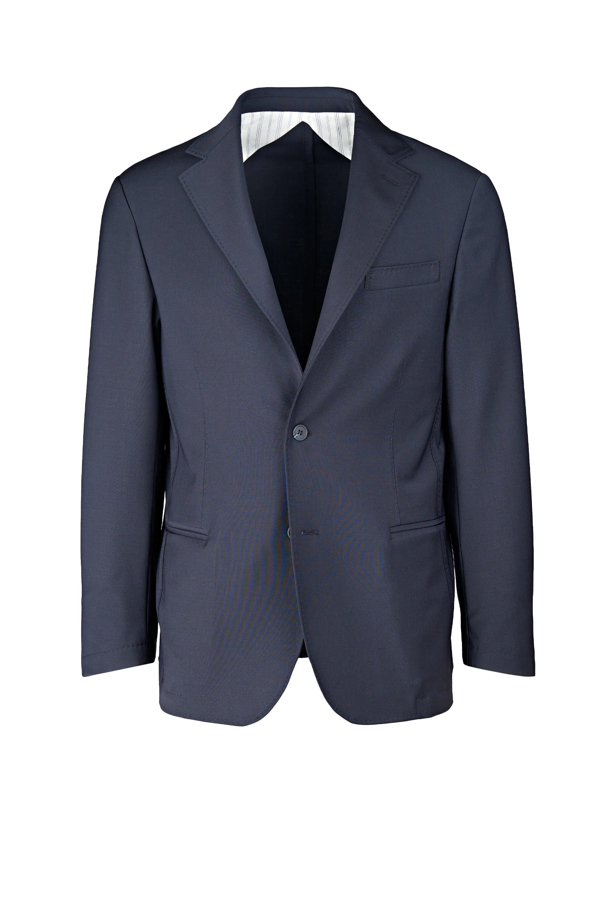 Single-Breasted Wool-Blend Bi-Stretch Blazer