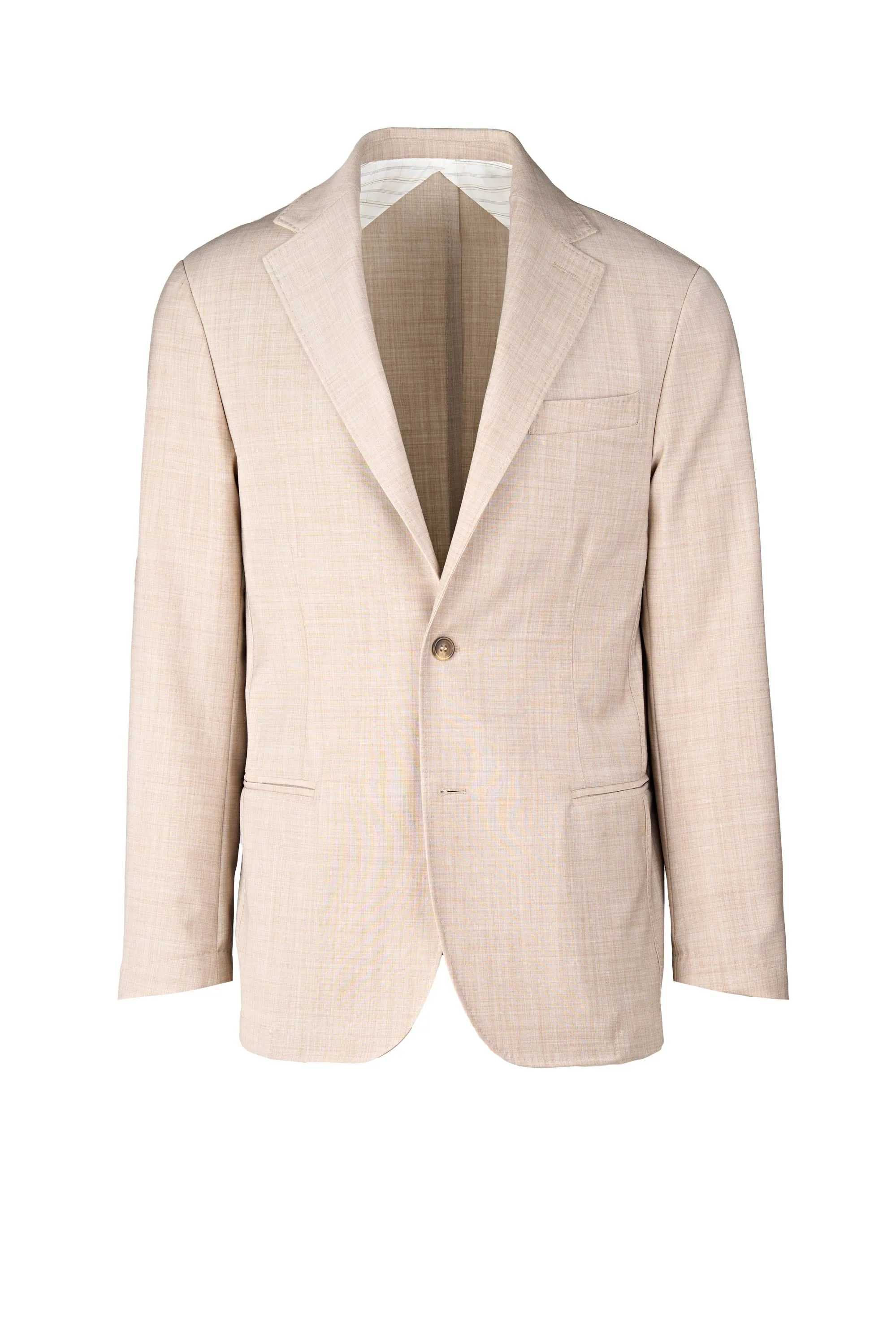 Single-Breasted Wool-Blend Bi-Stretch Blazer