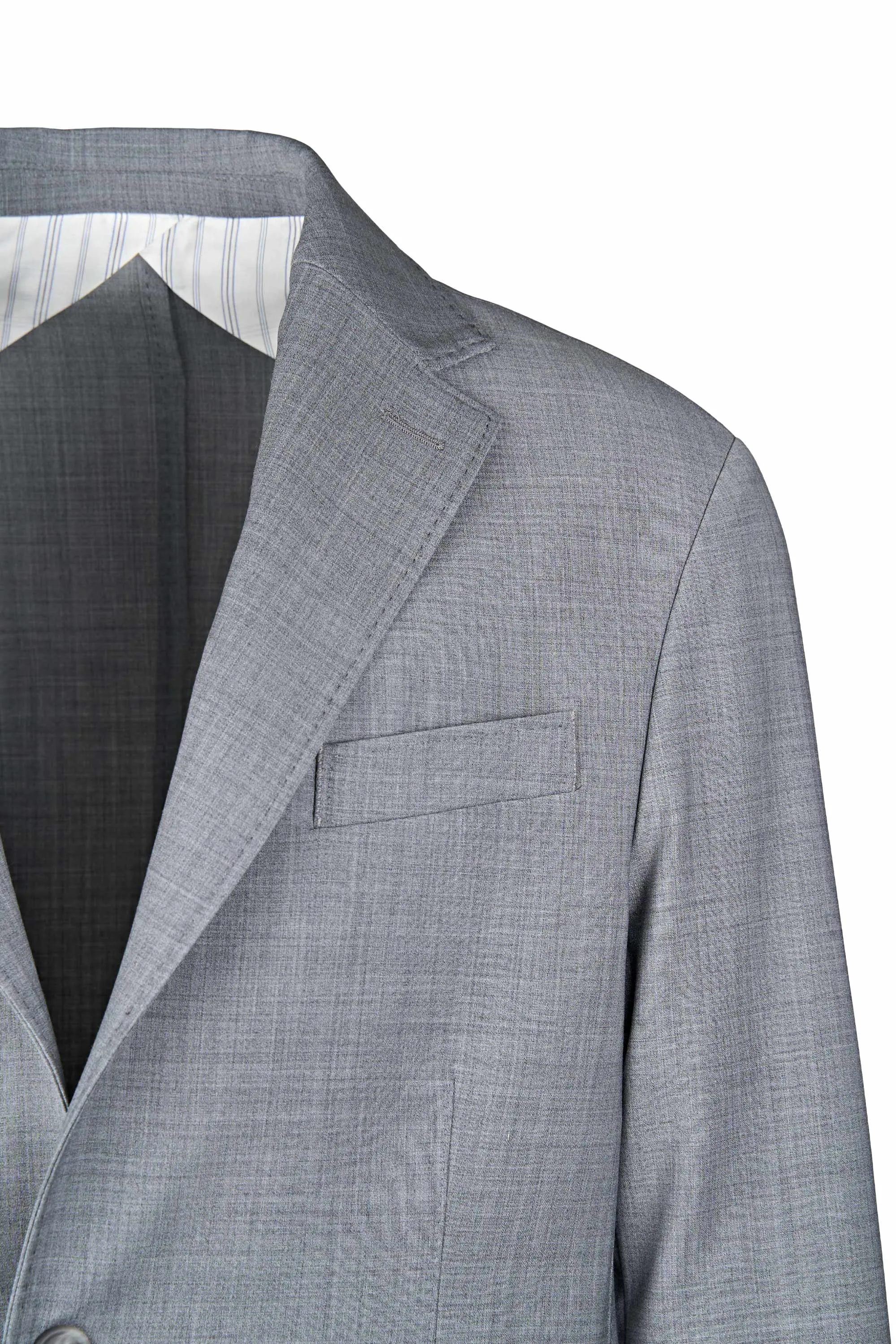 Single-Breasted Wool-Blend Bi-Stretch Blazer