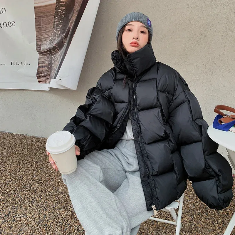 Snow Wear Coat Women Parkas Down Cotton Jacket Warm Female Casual Loose Winter Jackets Padded Puffer Parka Outerwear