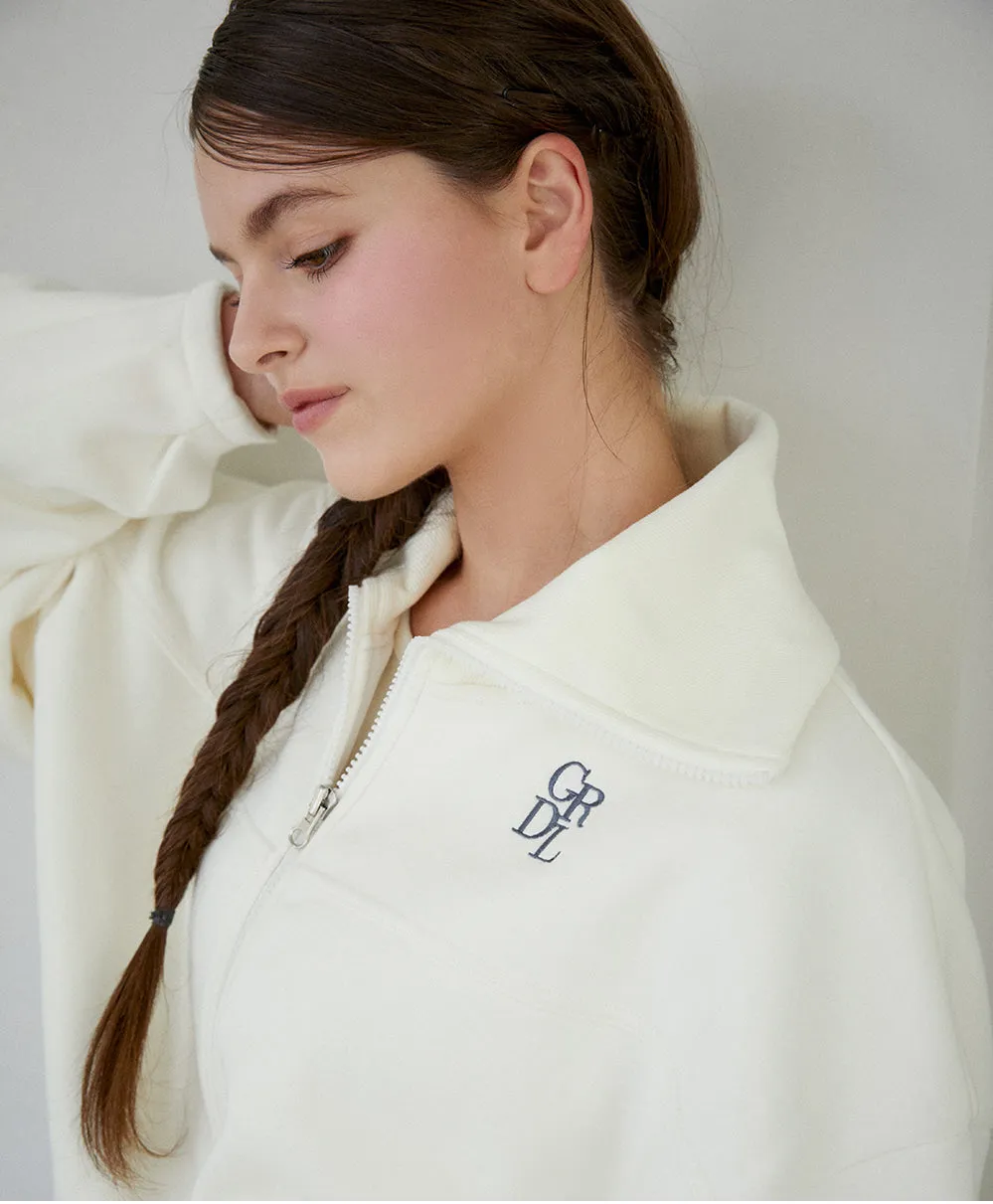 🌡️Soft Pin-tuck Crop Fluff Zip-Up