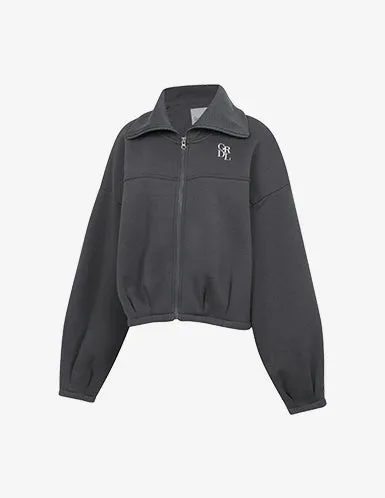 🌡️Soft Pin-tuck Crop Fluff Zip-Up