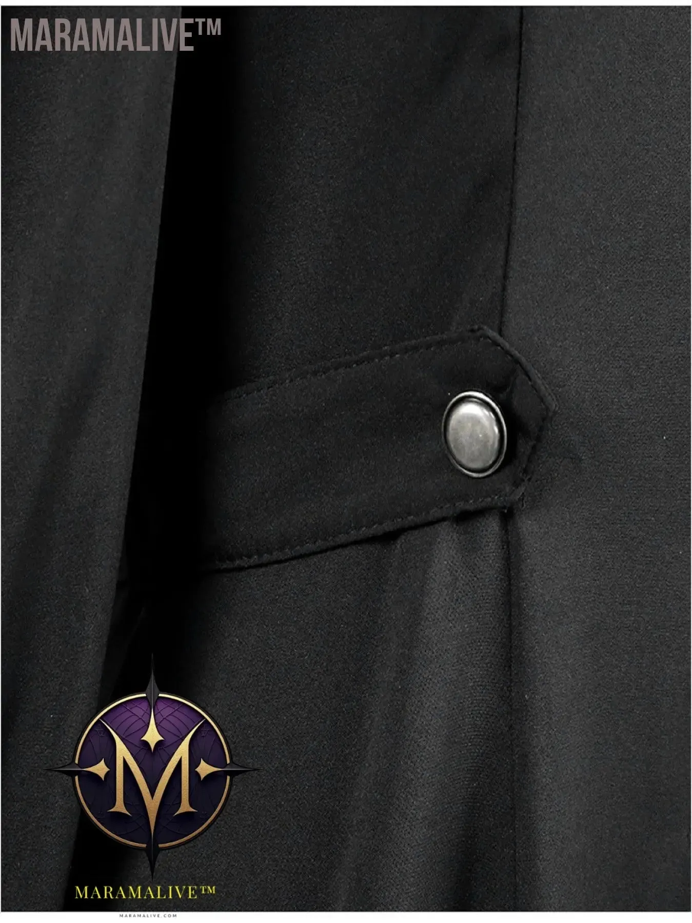 Solid Double Breasted Pea Coat, Belted Buckle Spring Mid-Long Lapel Outerwear, Women's Clothing