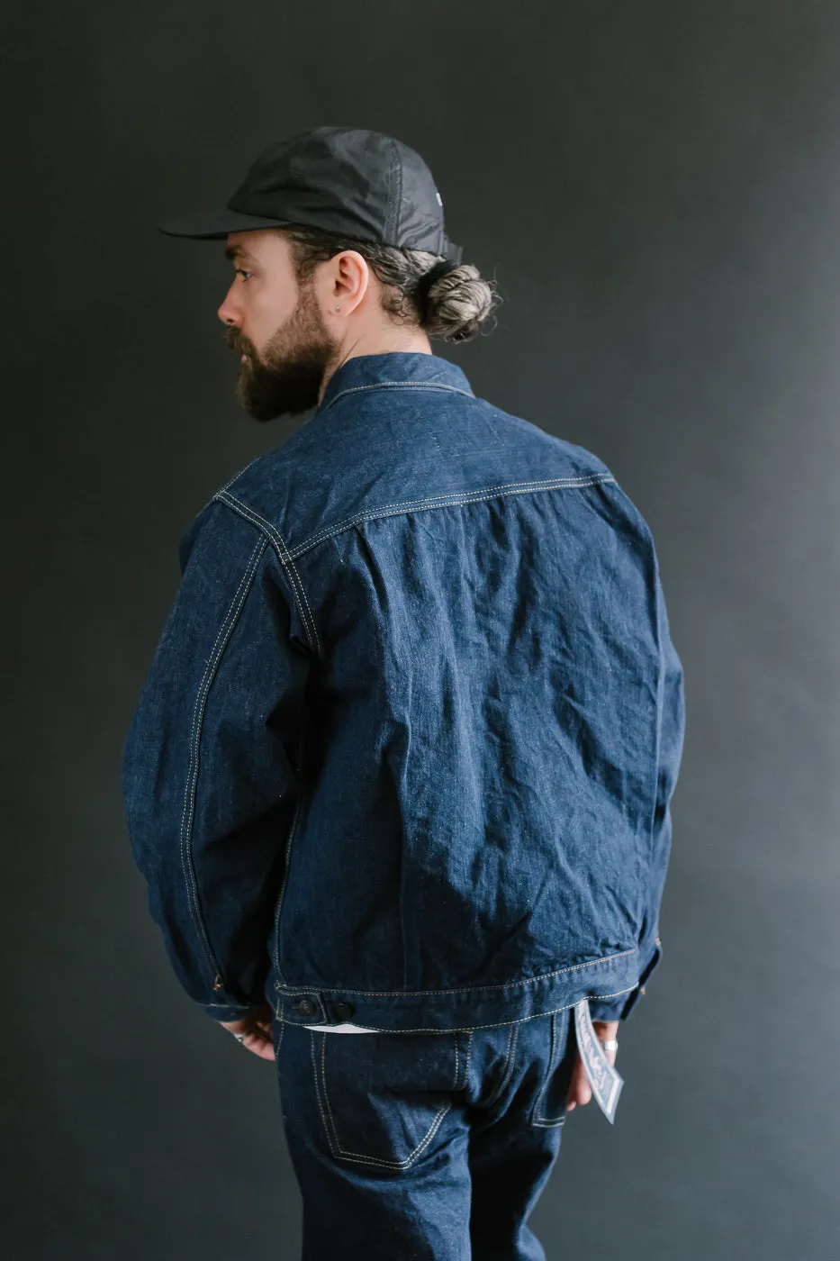 SP-116 - 45th Anniversary "Ai Sa" Type II Selvedge Jacket - Natural Indigo, Sakura