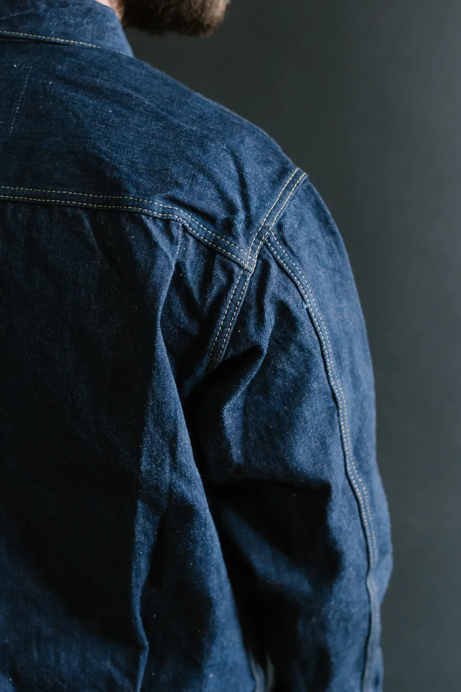 SP-116 - 45th Anniversary "Ai Sa" Type II Selvedge Jacket - Natural Indigo, Sakura