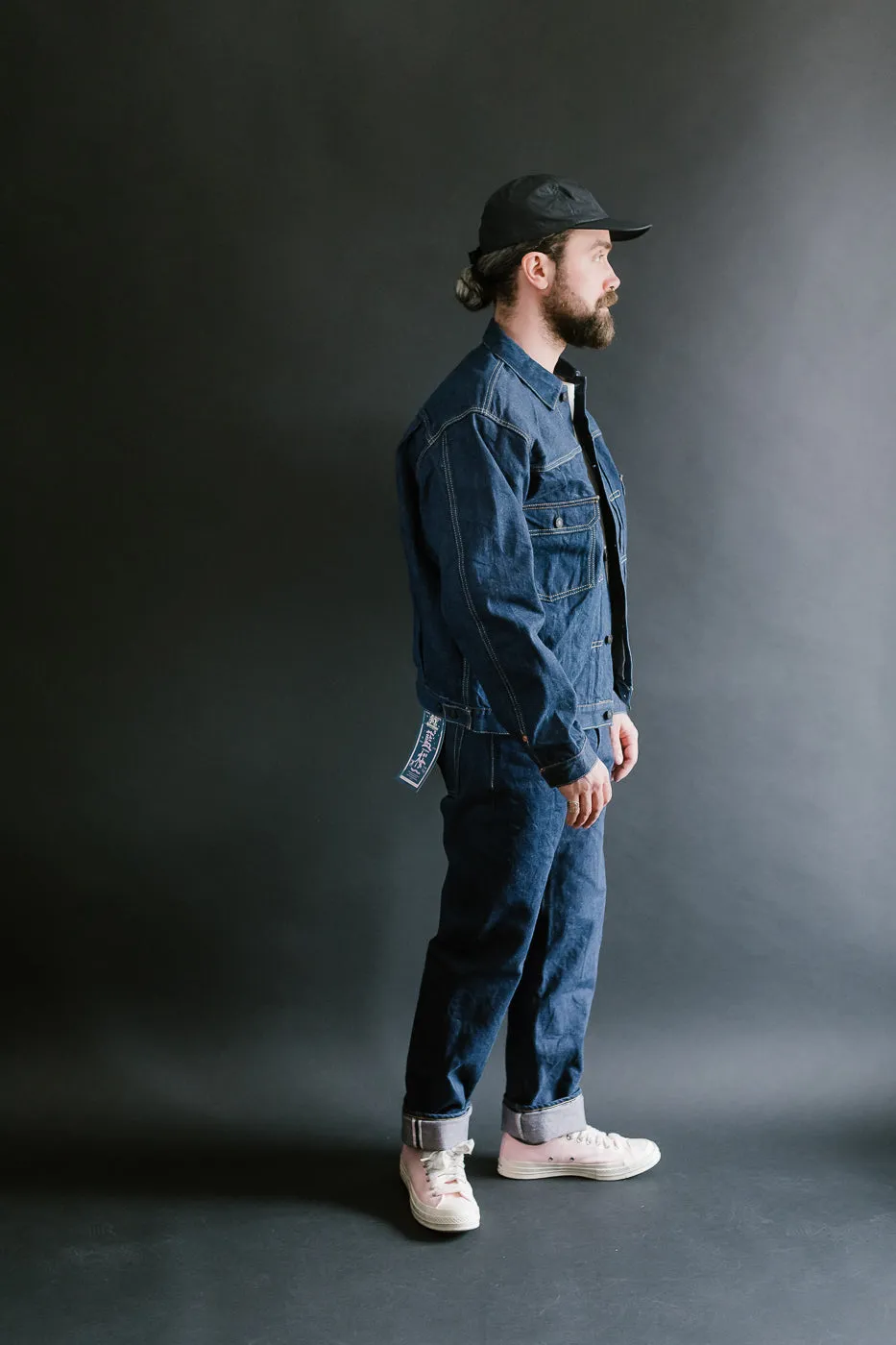 SP-116 - 45th Anniversary "Ai Sa" Type II Selvedge Jacket - Natural Indigo, Sakura