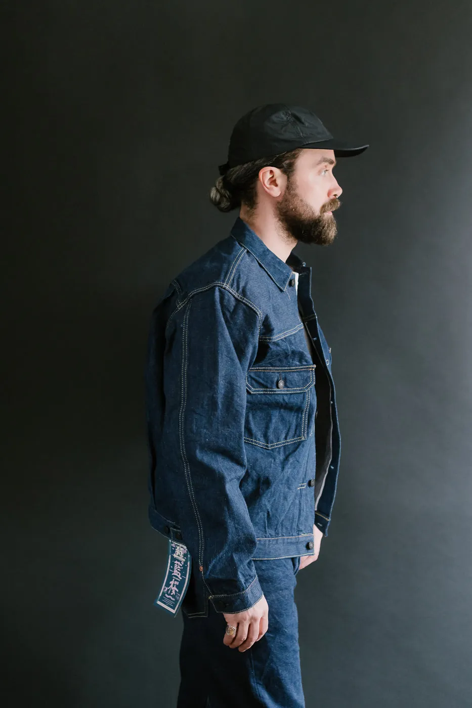 SP-116 - 45th Anniversary "Ai Sa" Type II Selvedge Jacket - Natural Indigo, Sakura