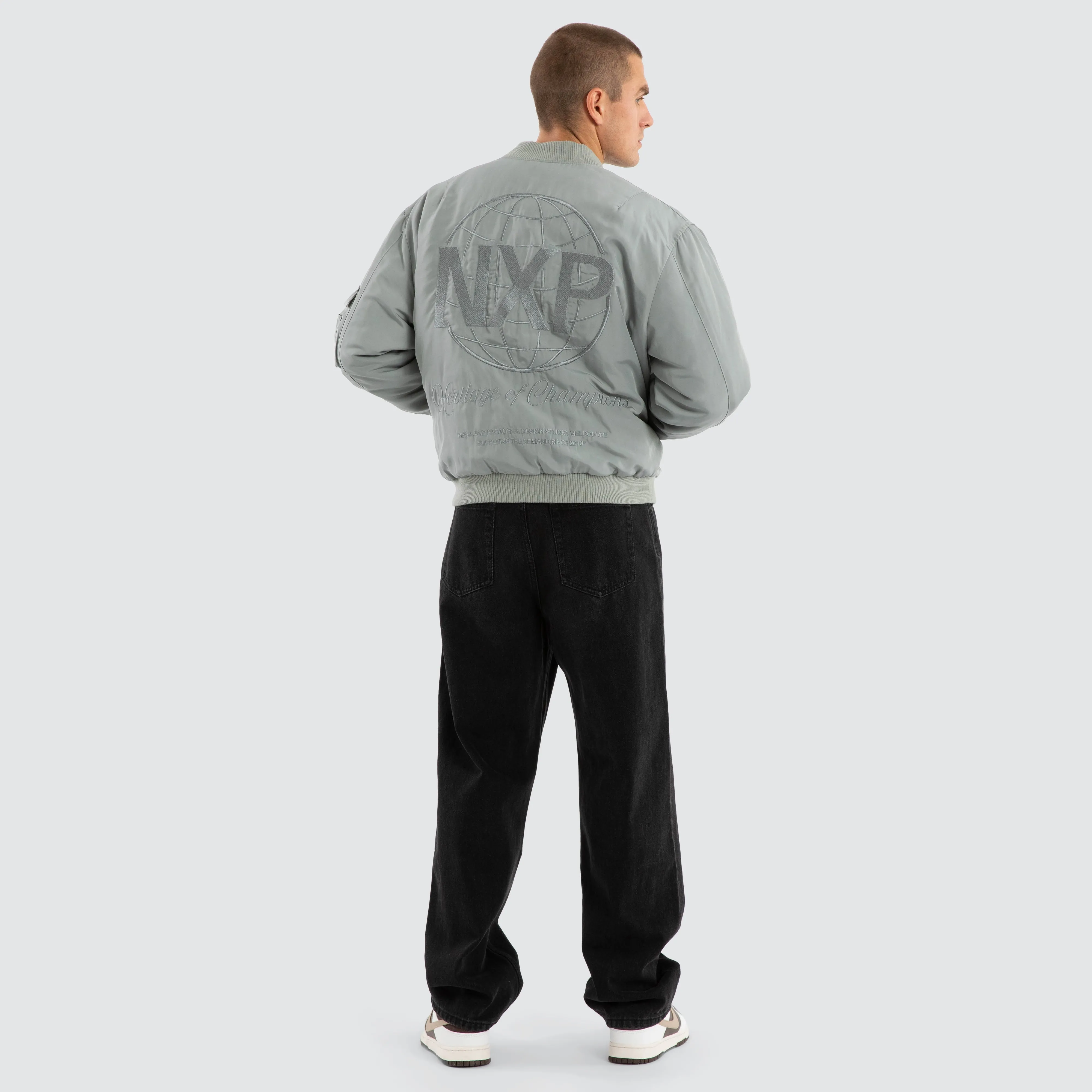 Spare Bomber Jacket Neutral Grey