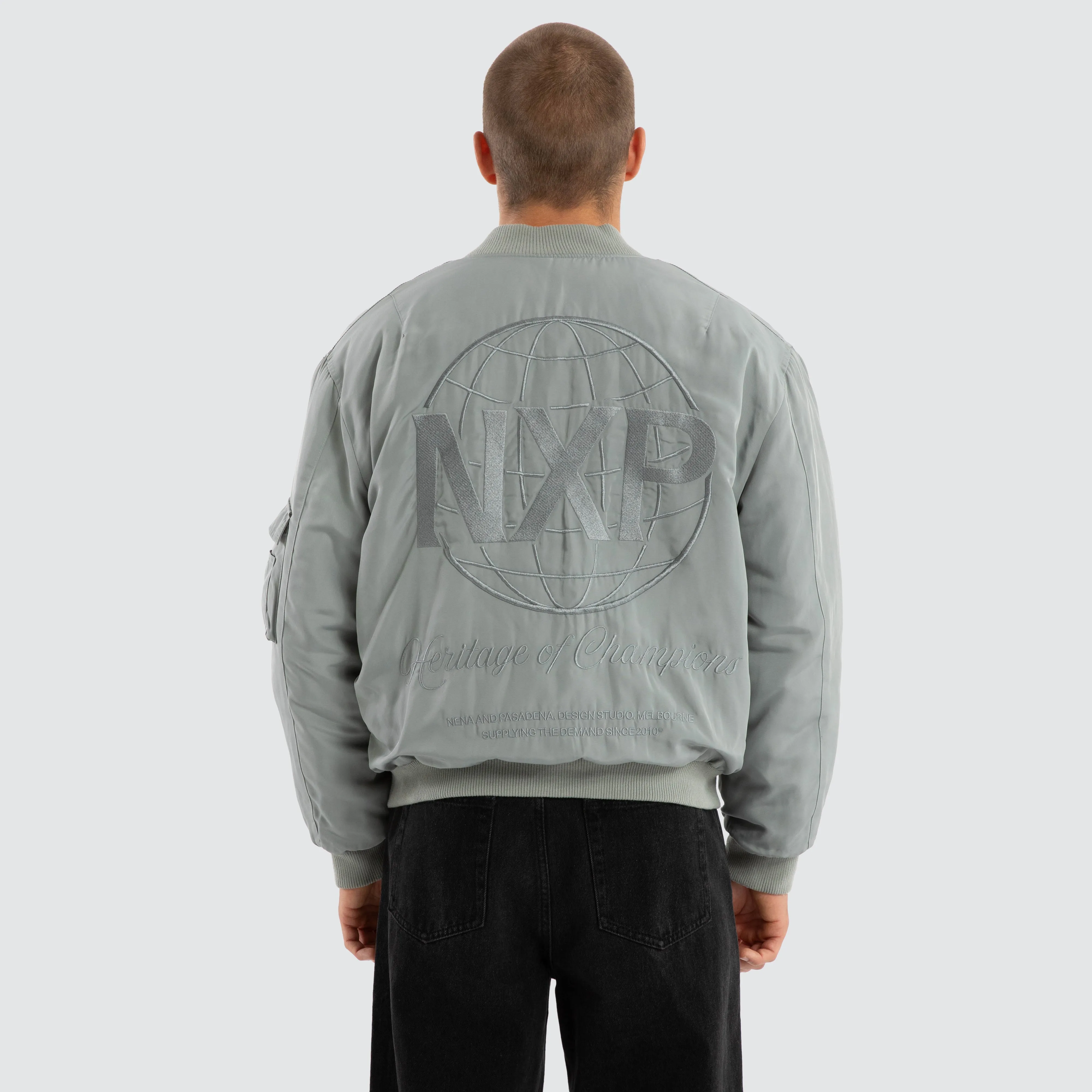Spare Bomber Jacket Neutral Grey
