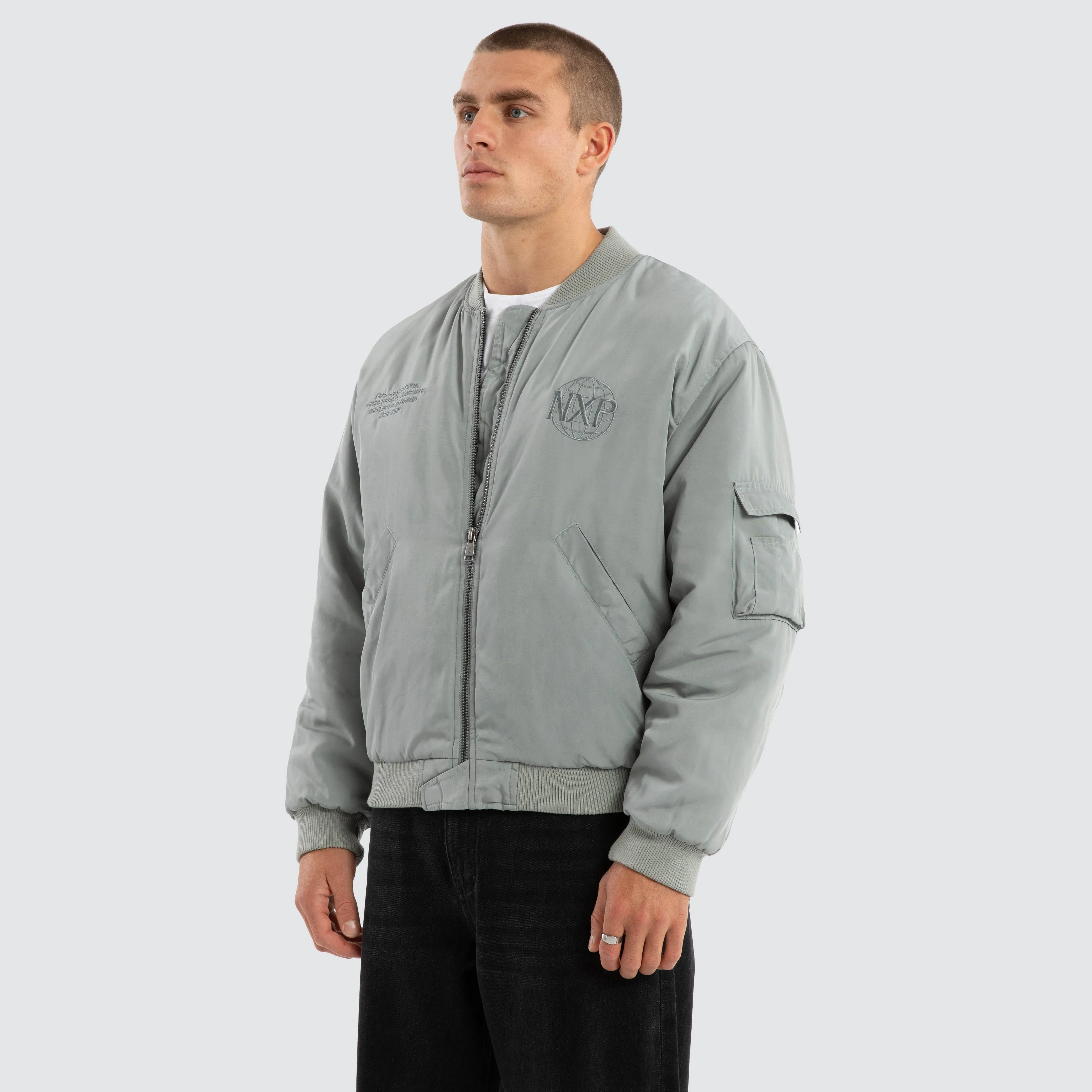 Spare Bomber Jacket Neutral Grey