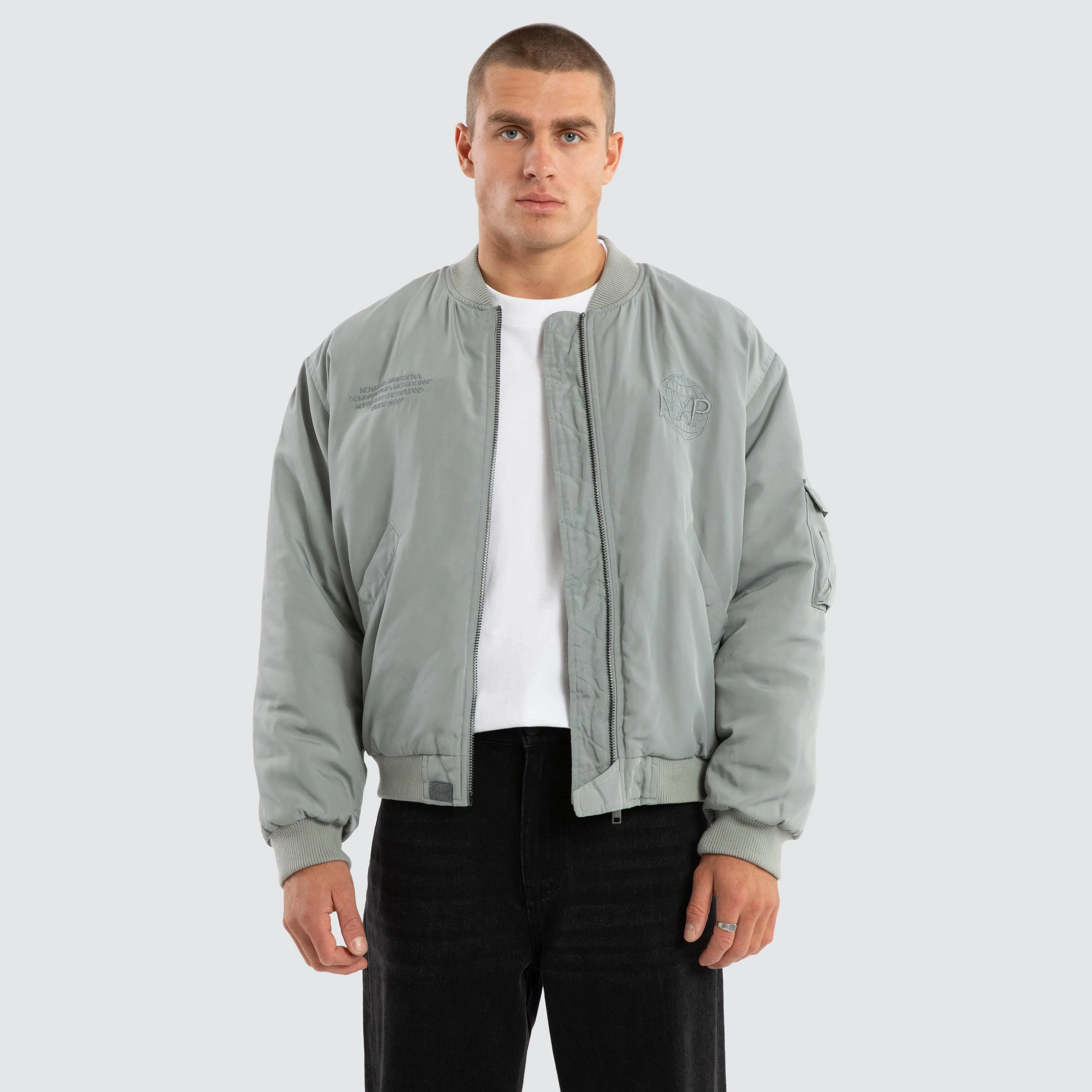Spare Bomber Jacket Neutral Grey