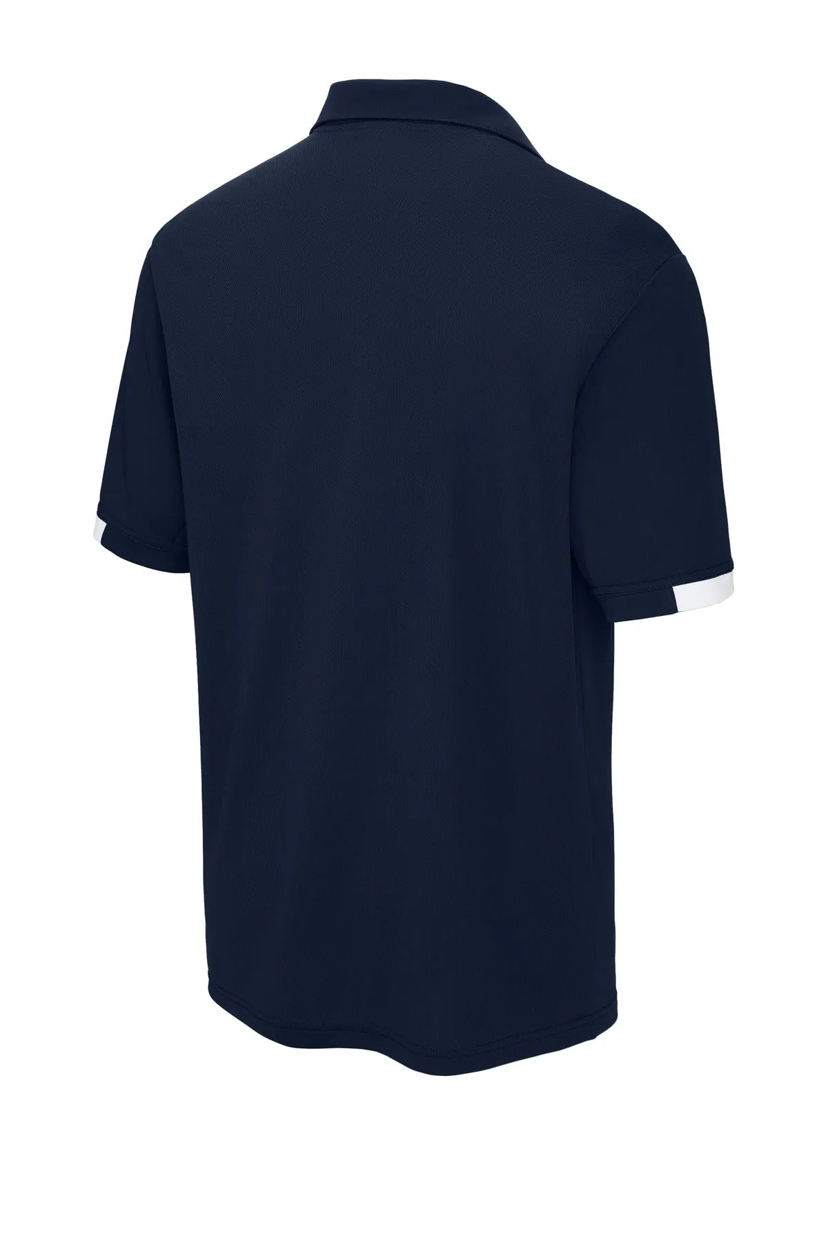 Sport-Tek Club Colorblock Polo ST444 True Navy/ White