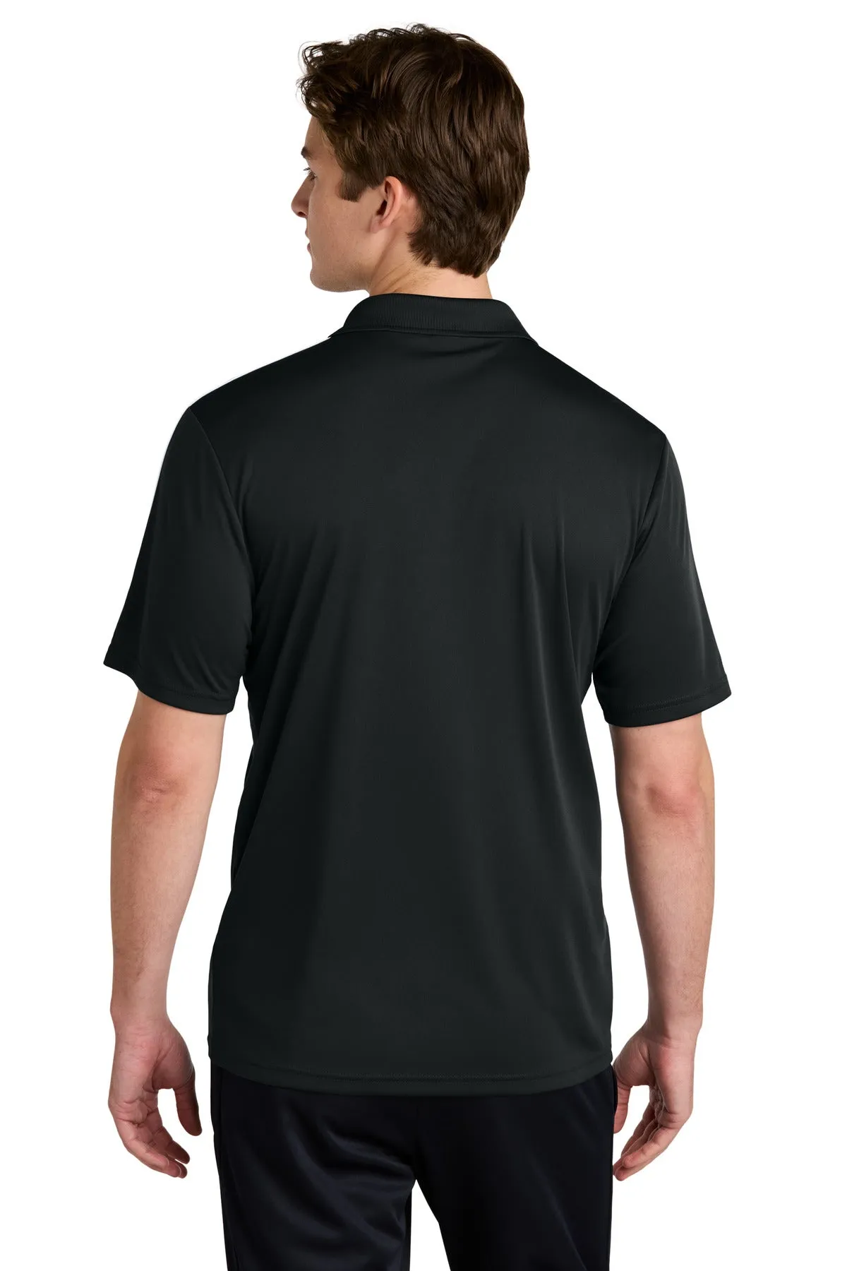 Sport-Tek Competitor United Polo ST104 Black/ White