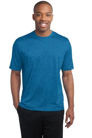 Sport-Tek Heather Contender Tee. ST360 Blue Wake Heather