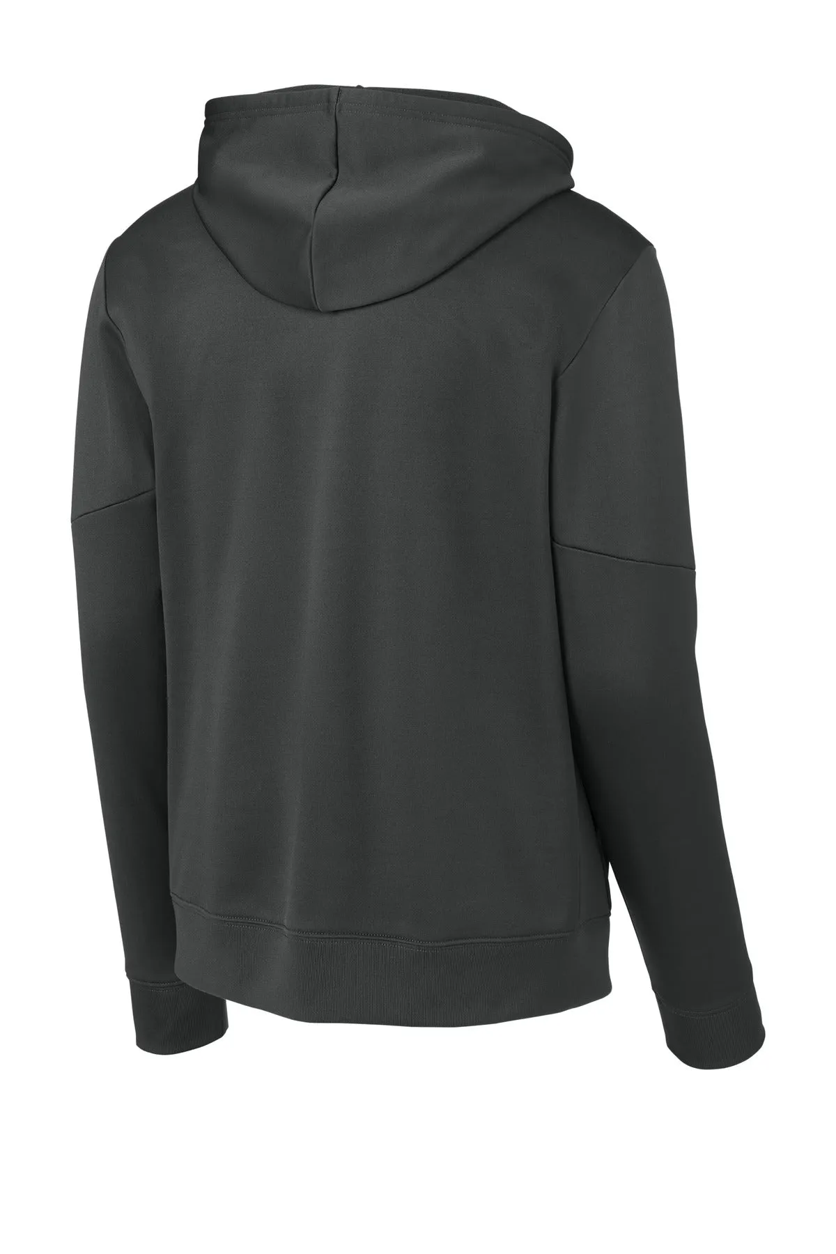 Sport-Tek Sport-Wick Fleece United Pullover Hoodie ST255 Iron Grey/ White