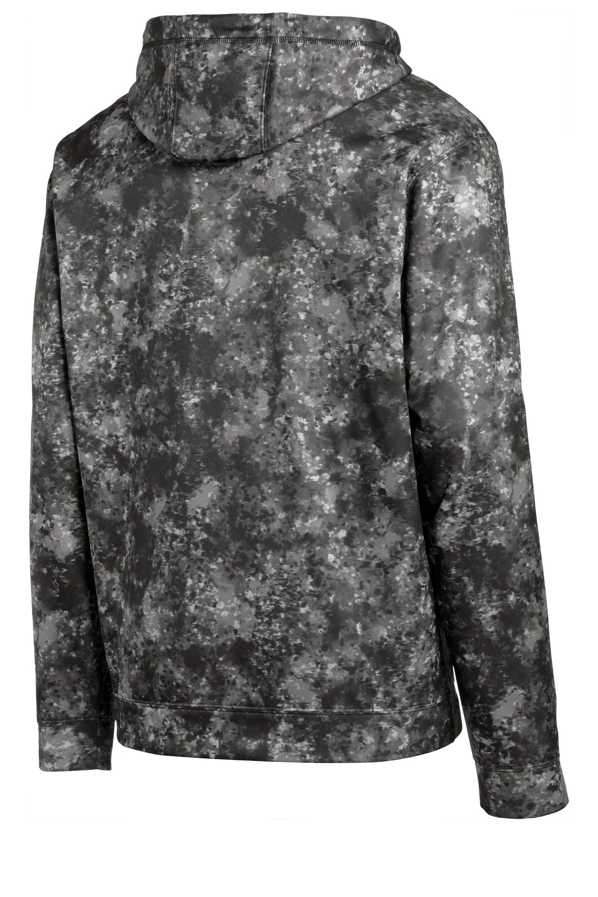 Sport-Tek Sport-Wick Mineral Freeze Fleece Hooded Pullover. ST230 Black