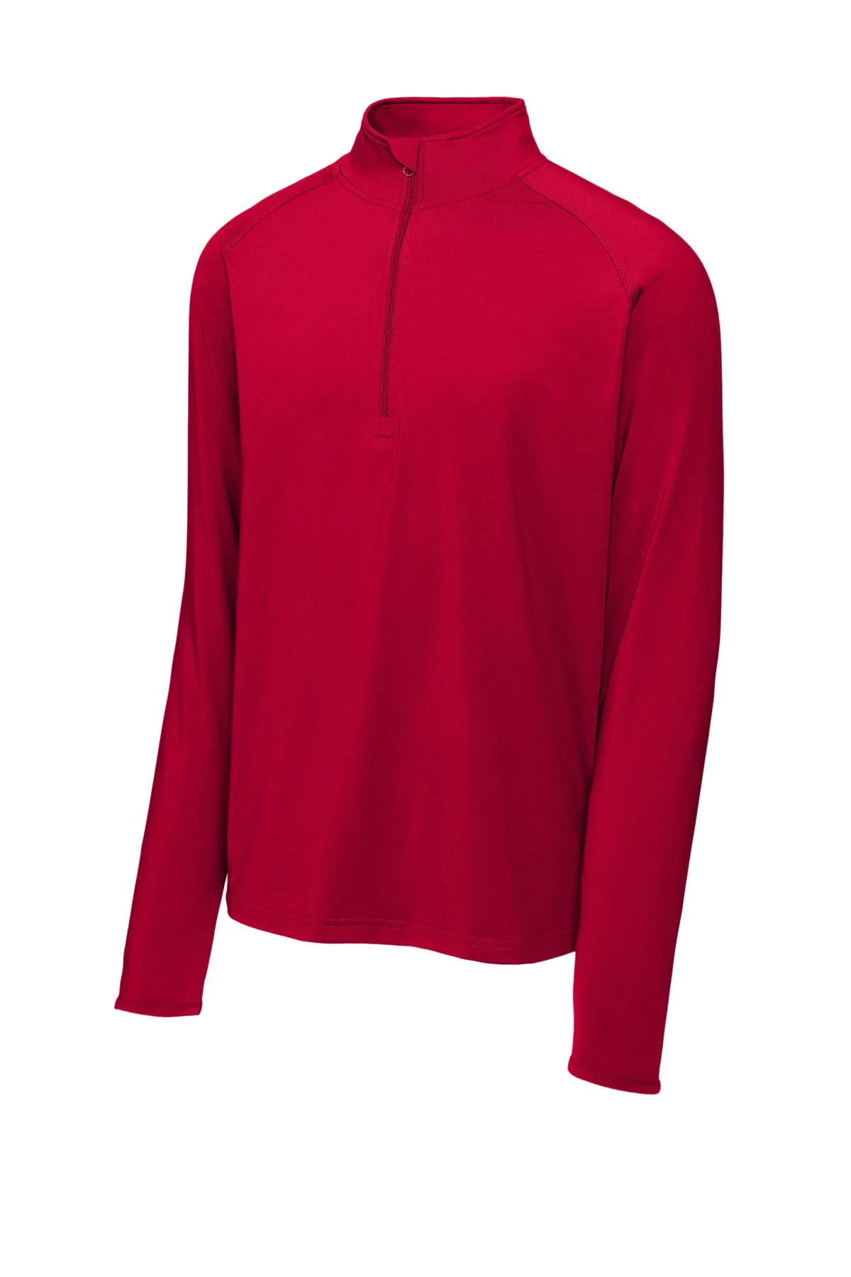 Sport-Tek Sport-Wick Stretch 1/4-Zip Pullover. ST850 Deep Red