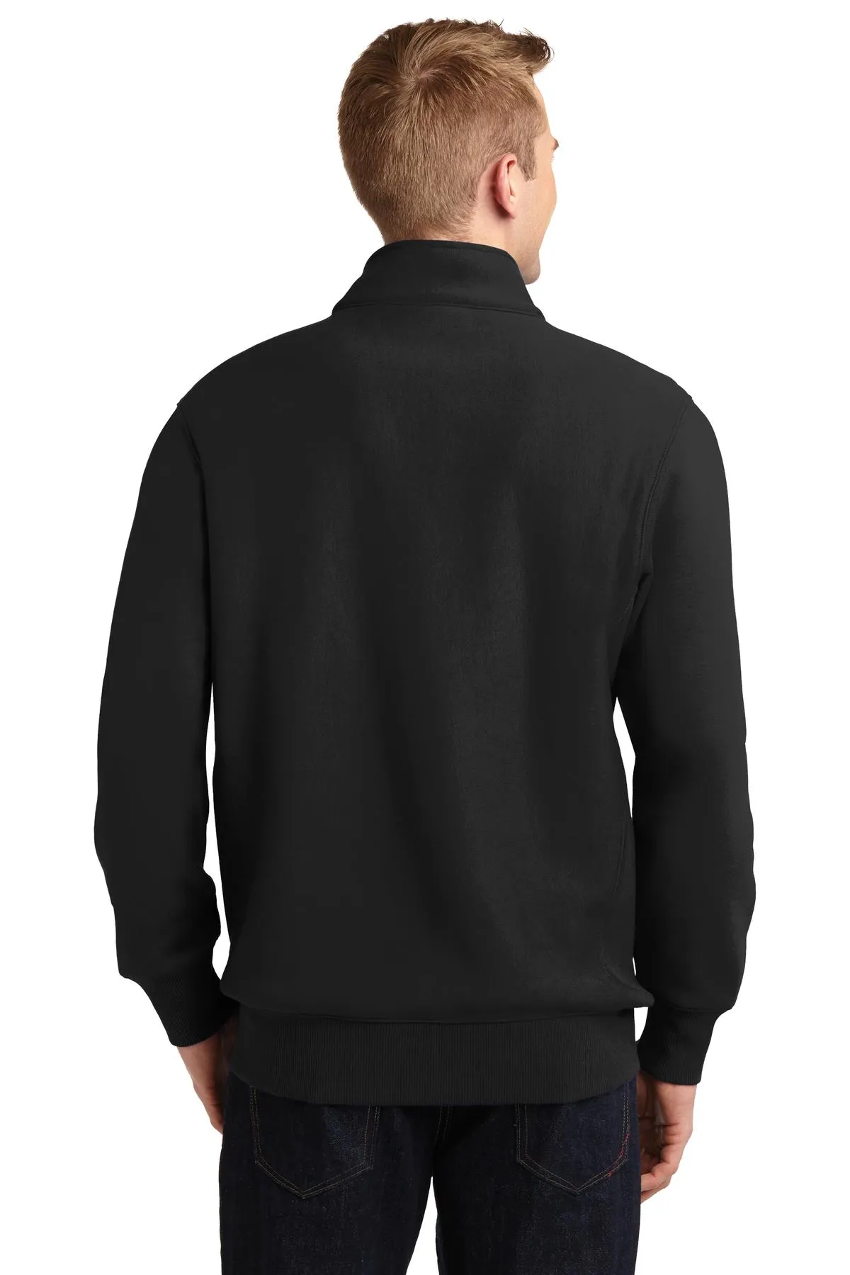 Sport-Tek Super Heavyweight 1/4-Zip Pullover Sweatshirt. ST283 Black