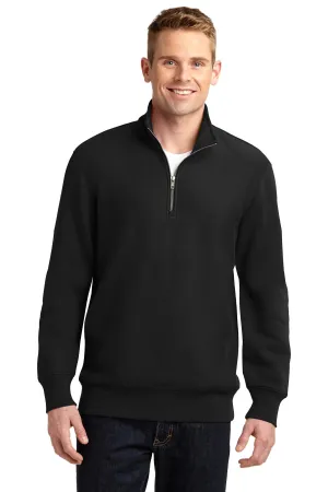 Sport-Tek Super Heavyweight 1/4-Zip Pullover Sweatshirt. ST283 Black