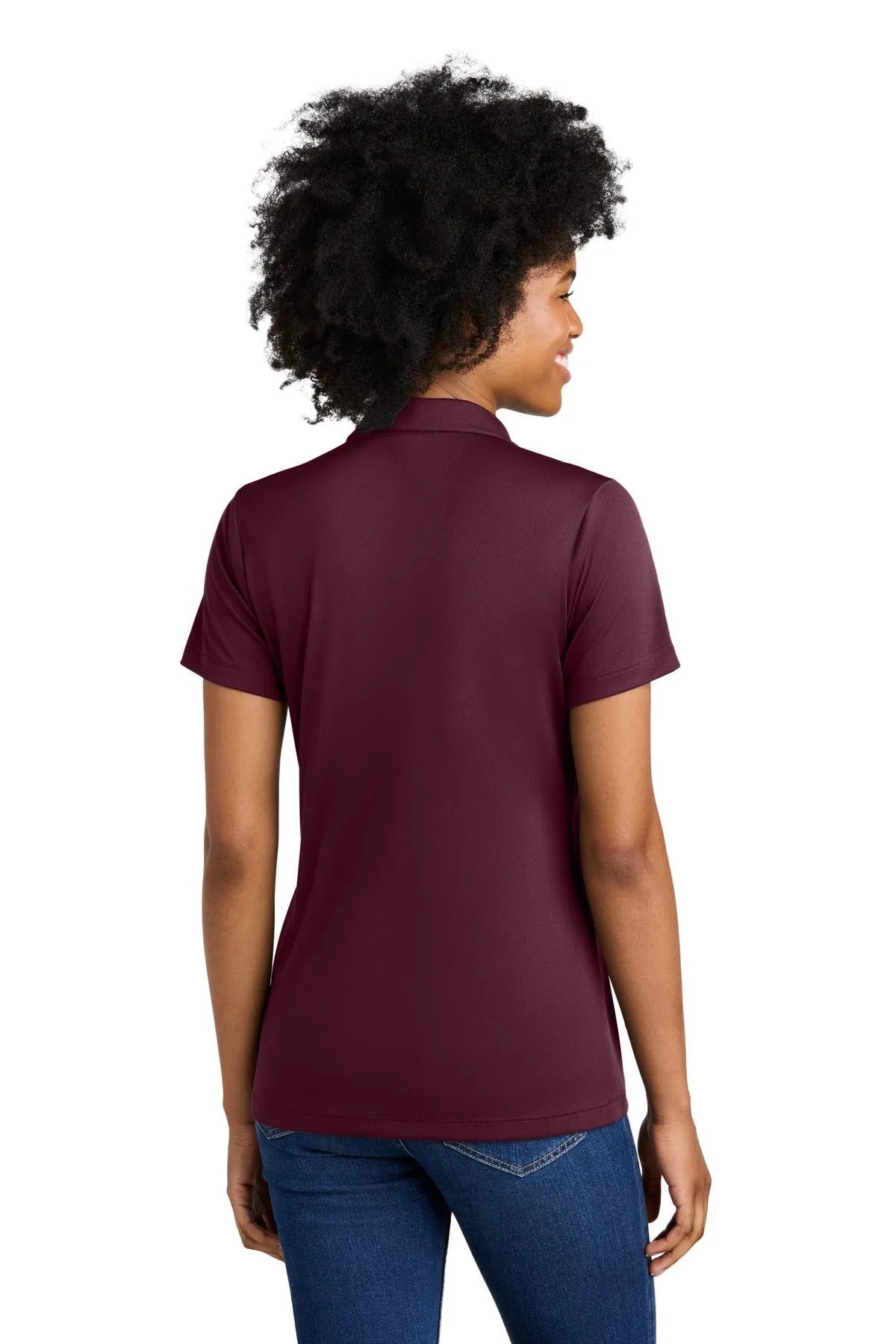 Sport-Tek Women's Competitor United Polo LST104 Maroon/ White