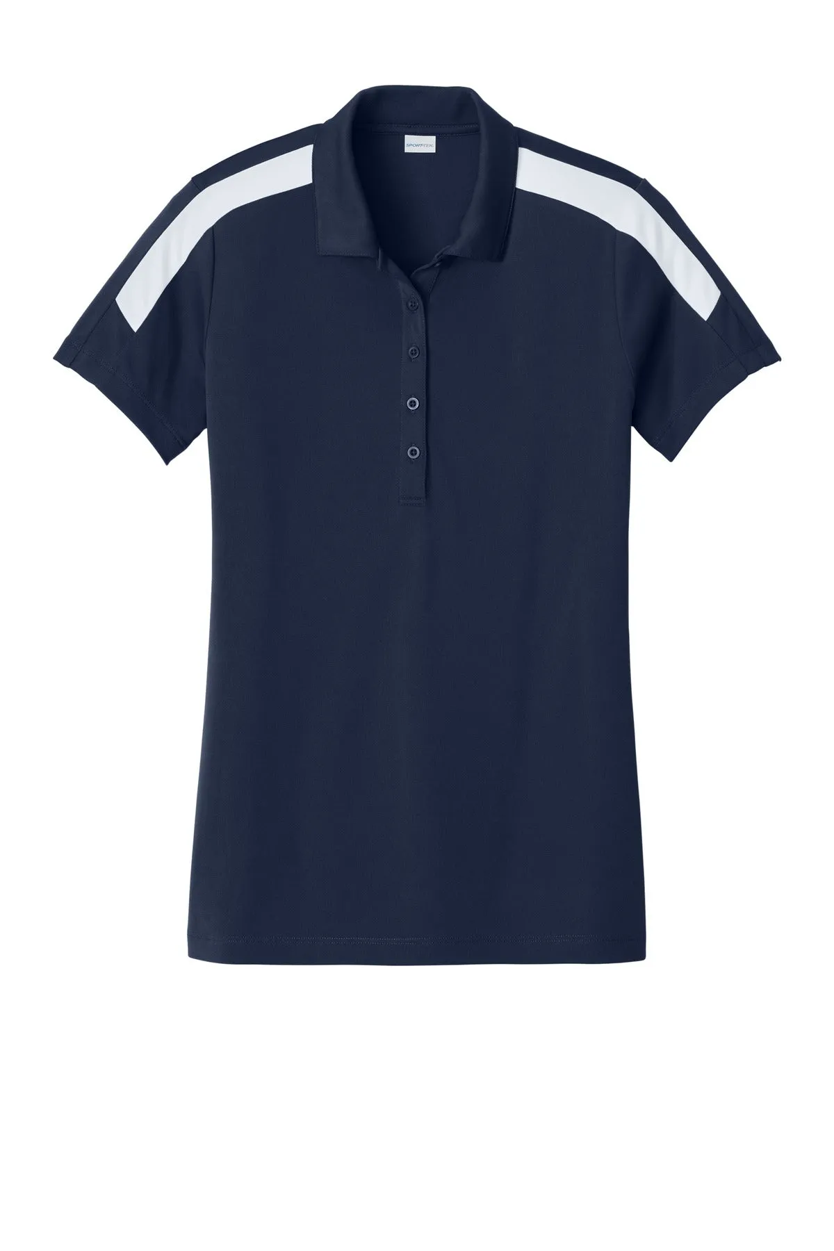 Sport-Tek Women's Competitor United Polo LST104 True Navy/ White