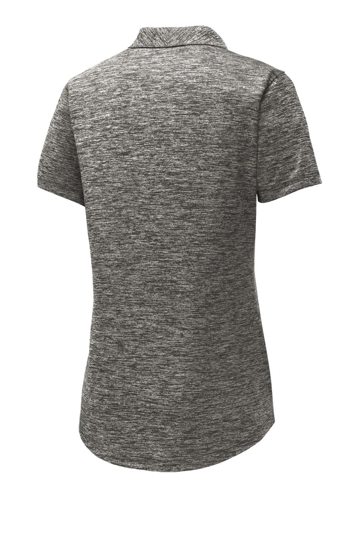 Sport-Tek  Women's PosiCharge  Electric Heather Polo. LST590 Black Electric