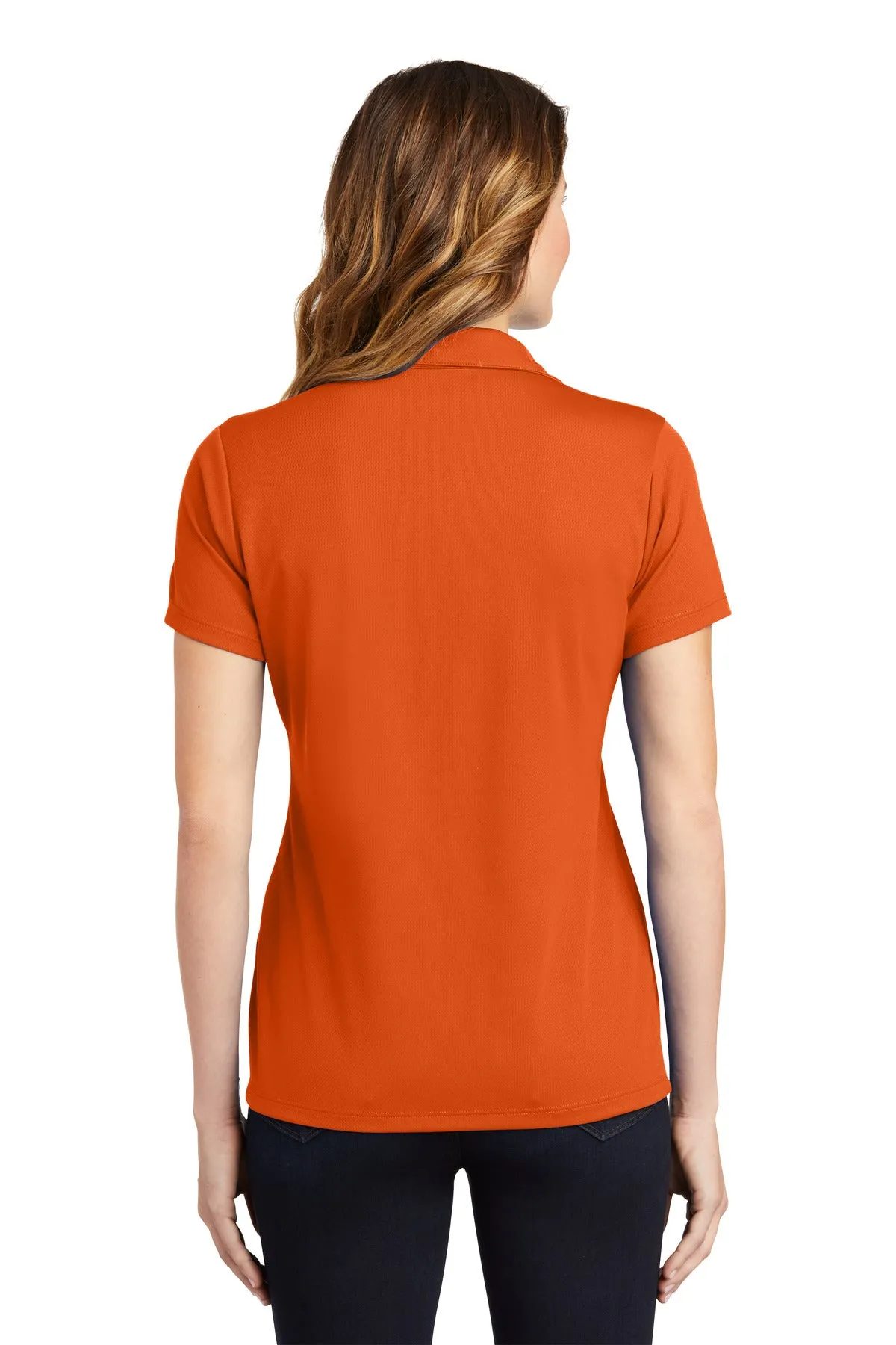 Sport-Tek Women's PosiCharge RacerMesh Polo. LST640 Deep Orange
