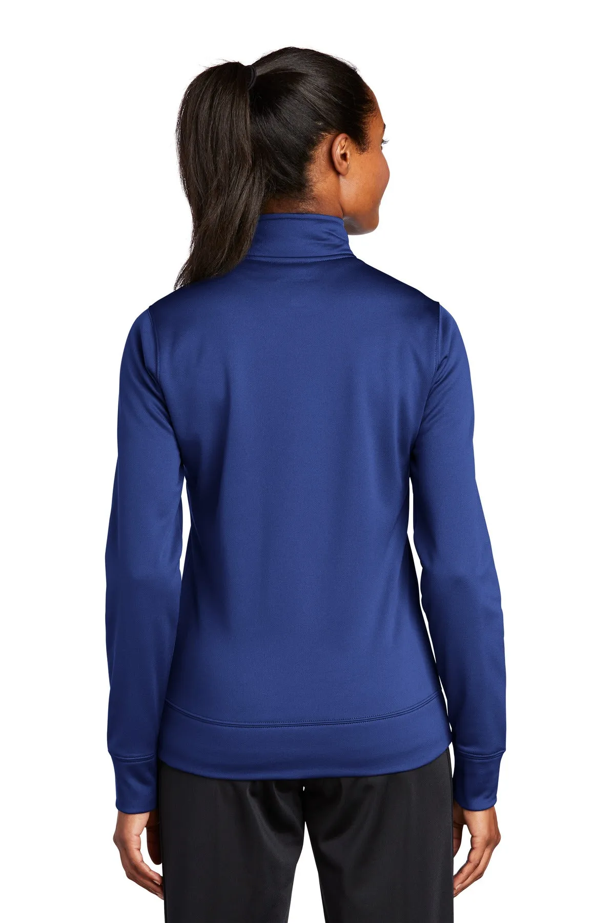Sport-Tek Women's Sport-Wick Fleece Full-Zip Jacket.  LST241 True Royal