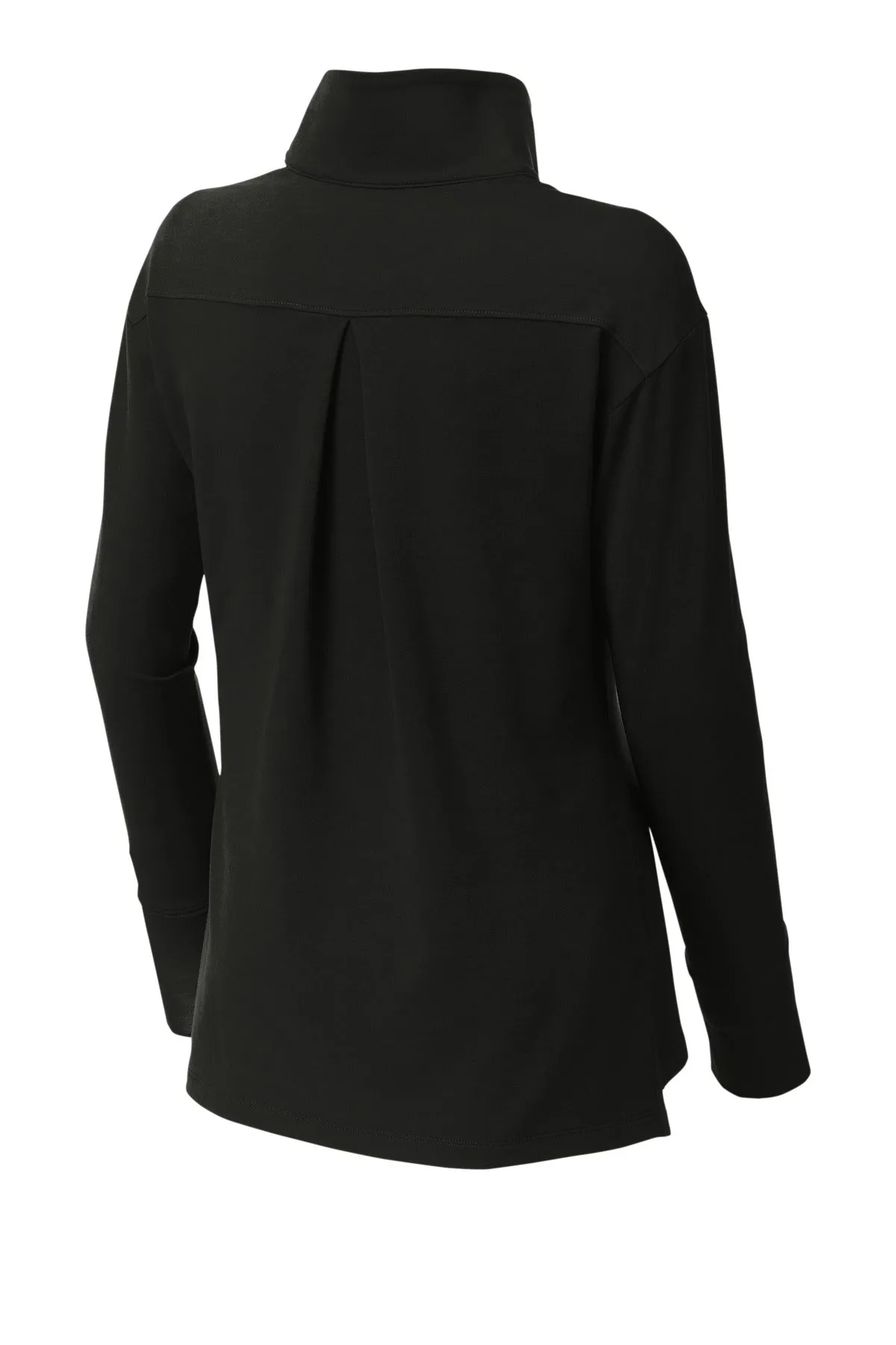 Sport-Tek Women's Sport-Wick Flex Fleece 1/4-Zip. LST561 Black