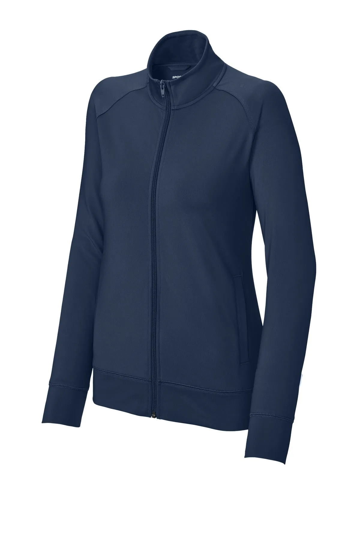 Sport-Tek Women's Sport-Wick Stretch Full-Zip Cadet Jacket LST857 True Navy