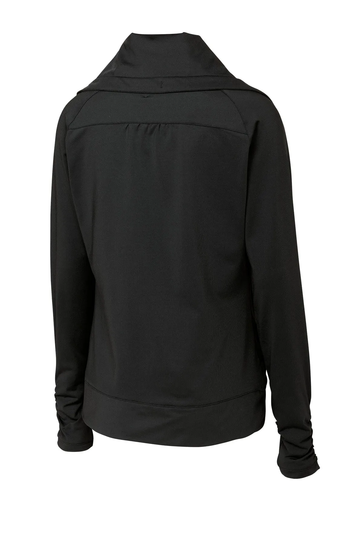 Sport-Tek Women's Sport-Wick Stretch Full-Zip Jacket. LST852 Black