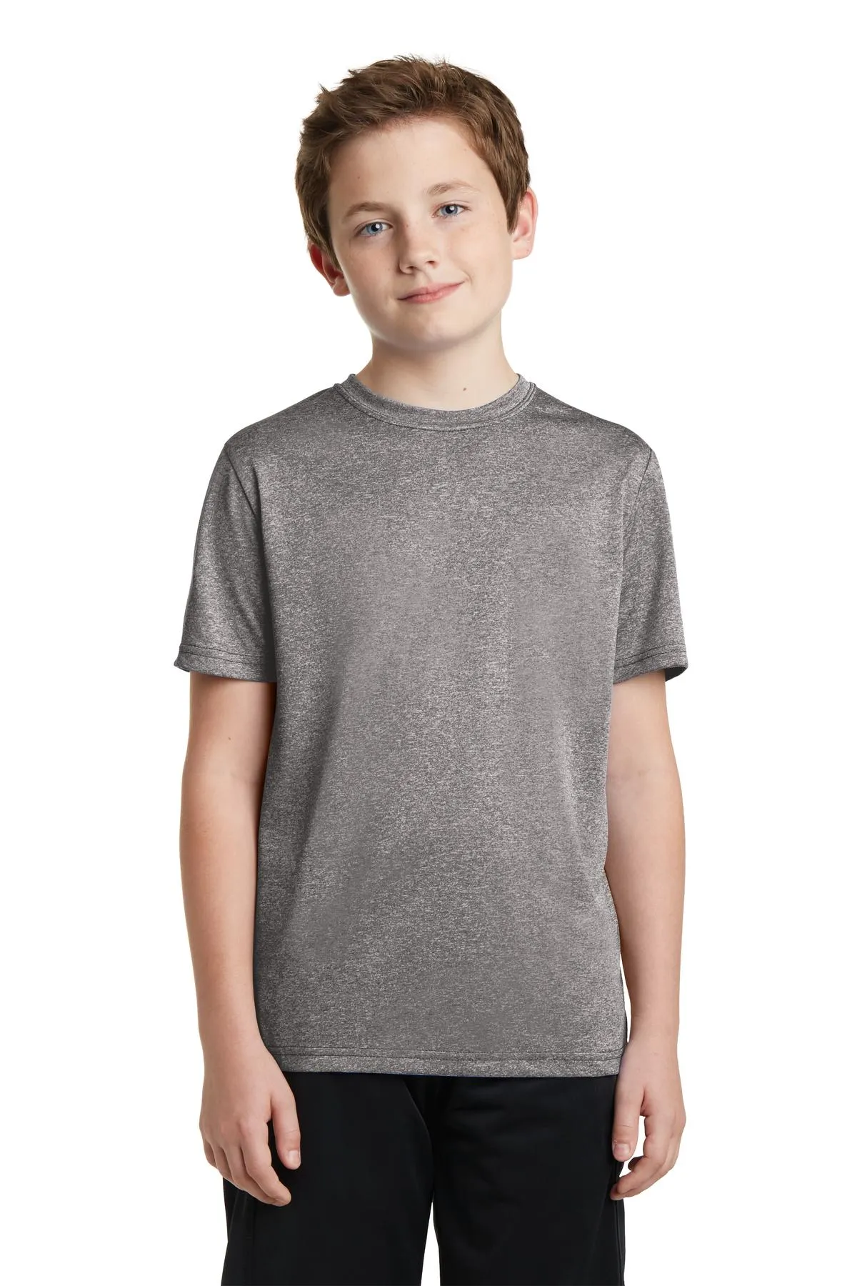 Sport-Tek Youth Heather Contender Tee. YST360 Vintage Heather