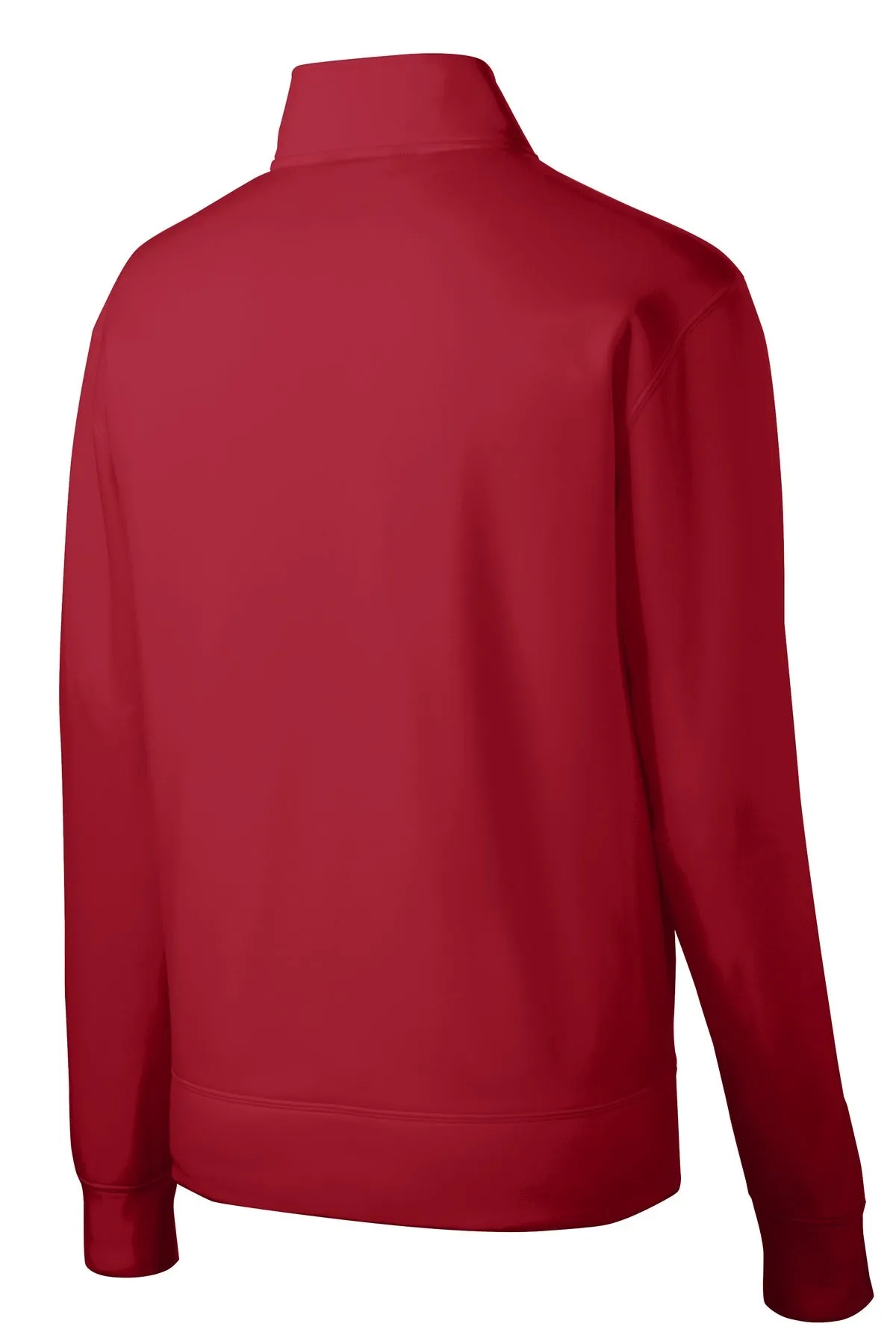 Sport-Tek Youth Sport-Wick Fleece Full-Zip Jacket.  YST241 Deep Red