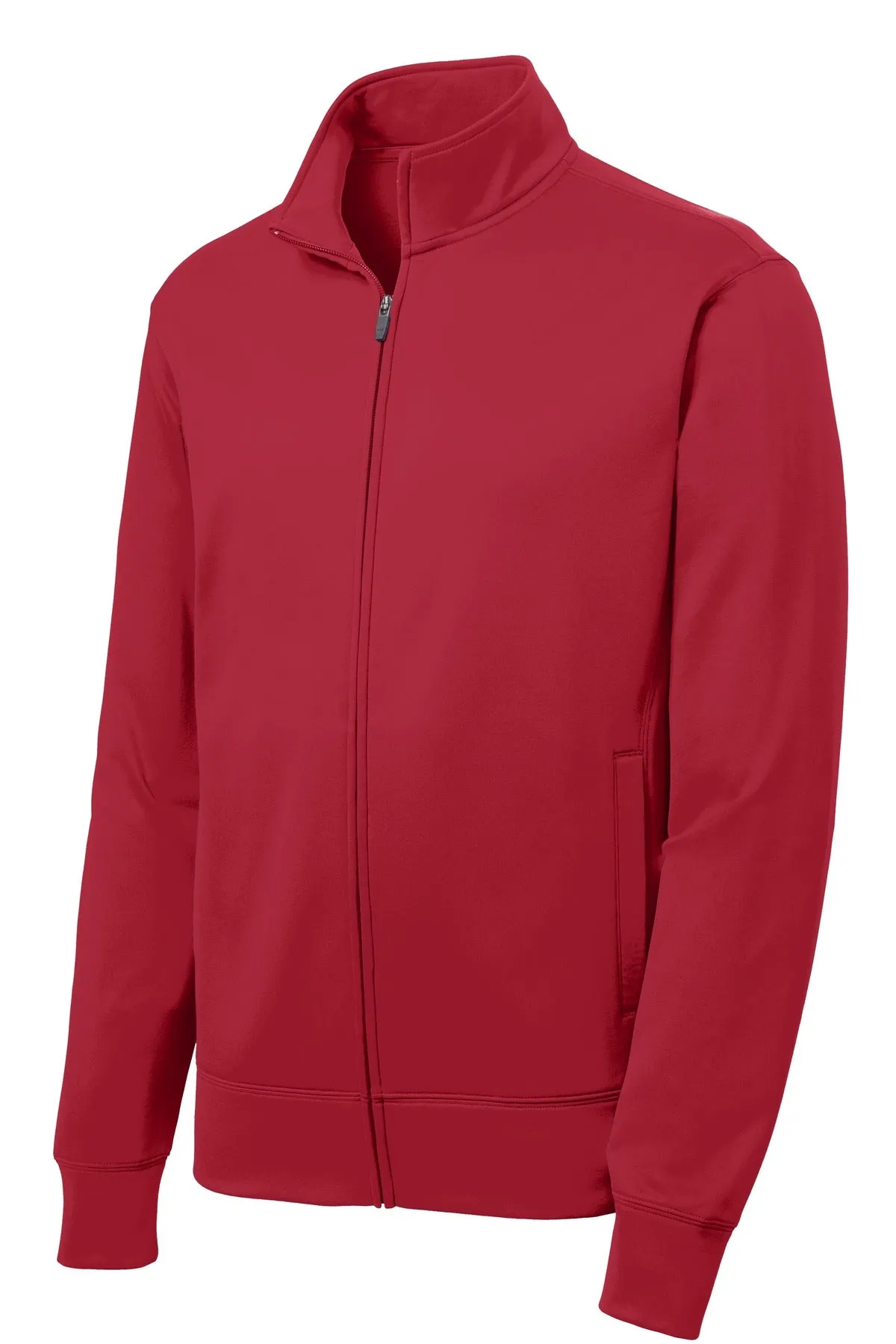 Sport-Tek Youth Sport-Wick Fleece Full-Zip Jacket.  YST241 Deep Red