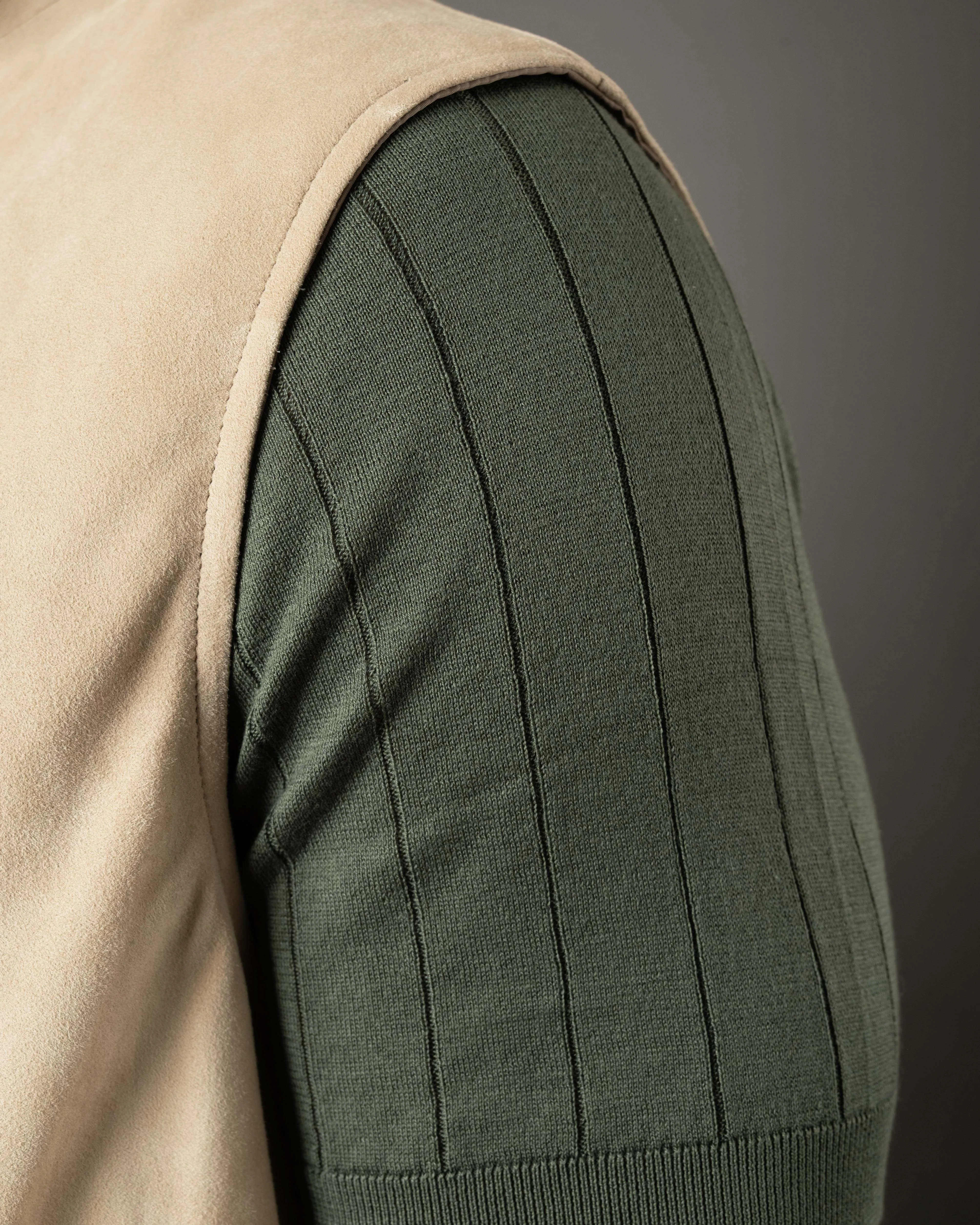 Suede Zip Vest