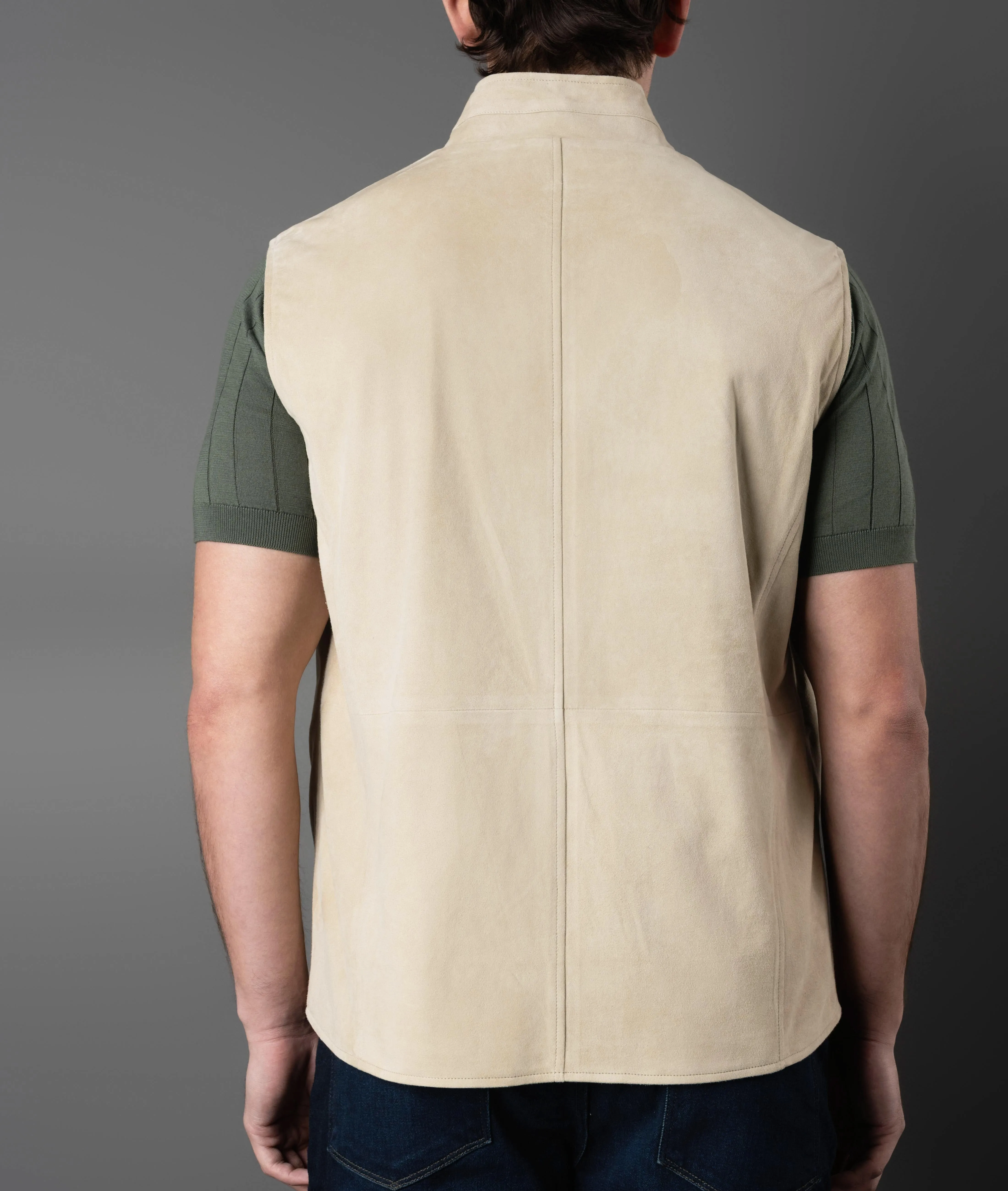 Suede Zip Vest