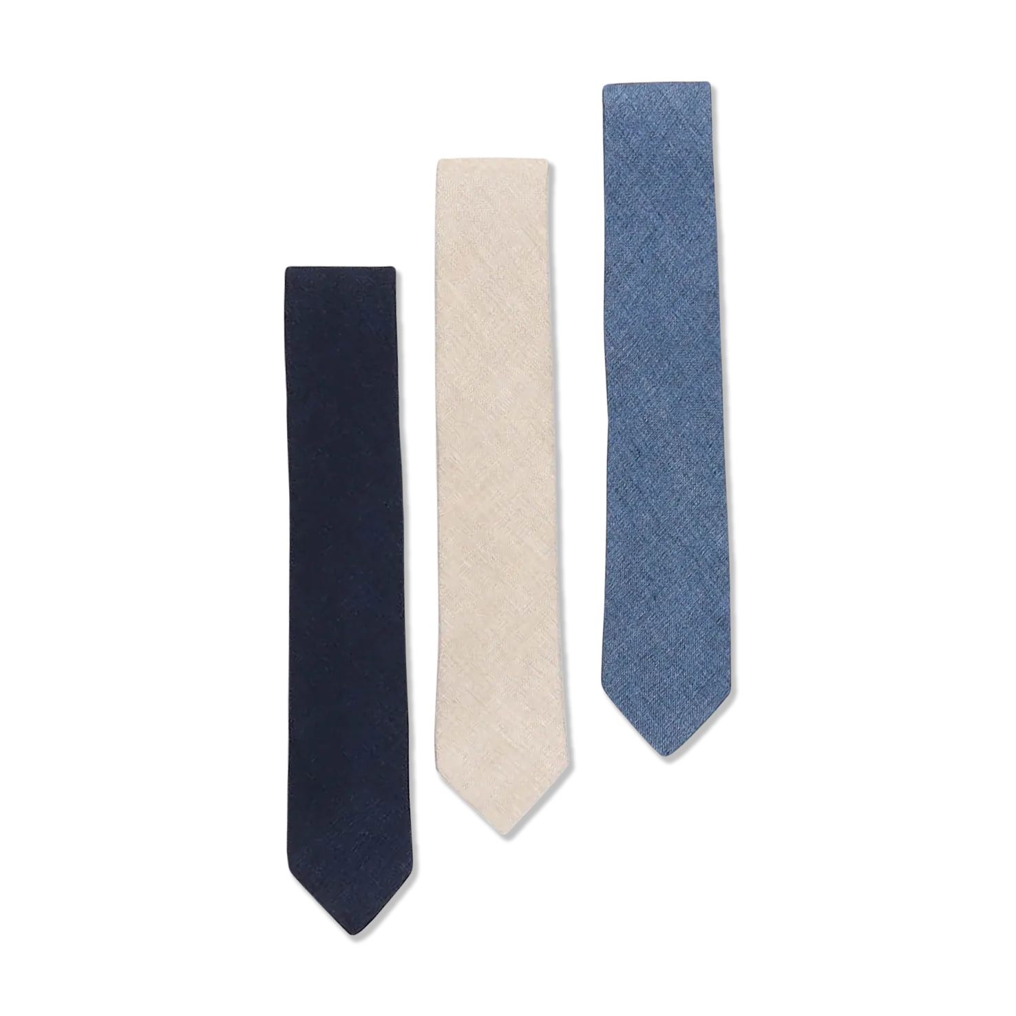 Summer Tie in Mid Blue Pure Linen