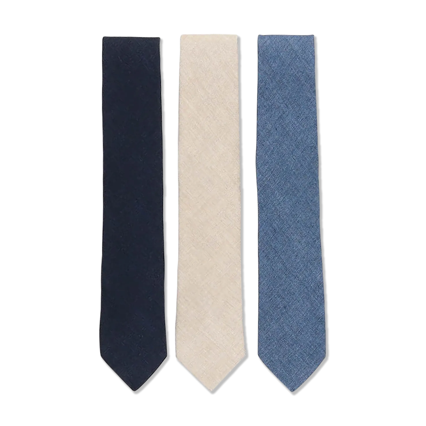 Summer Tie in Navy Pure Linen