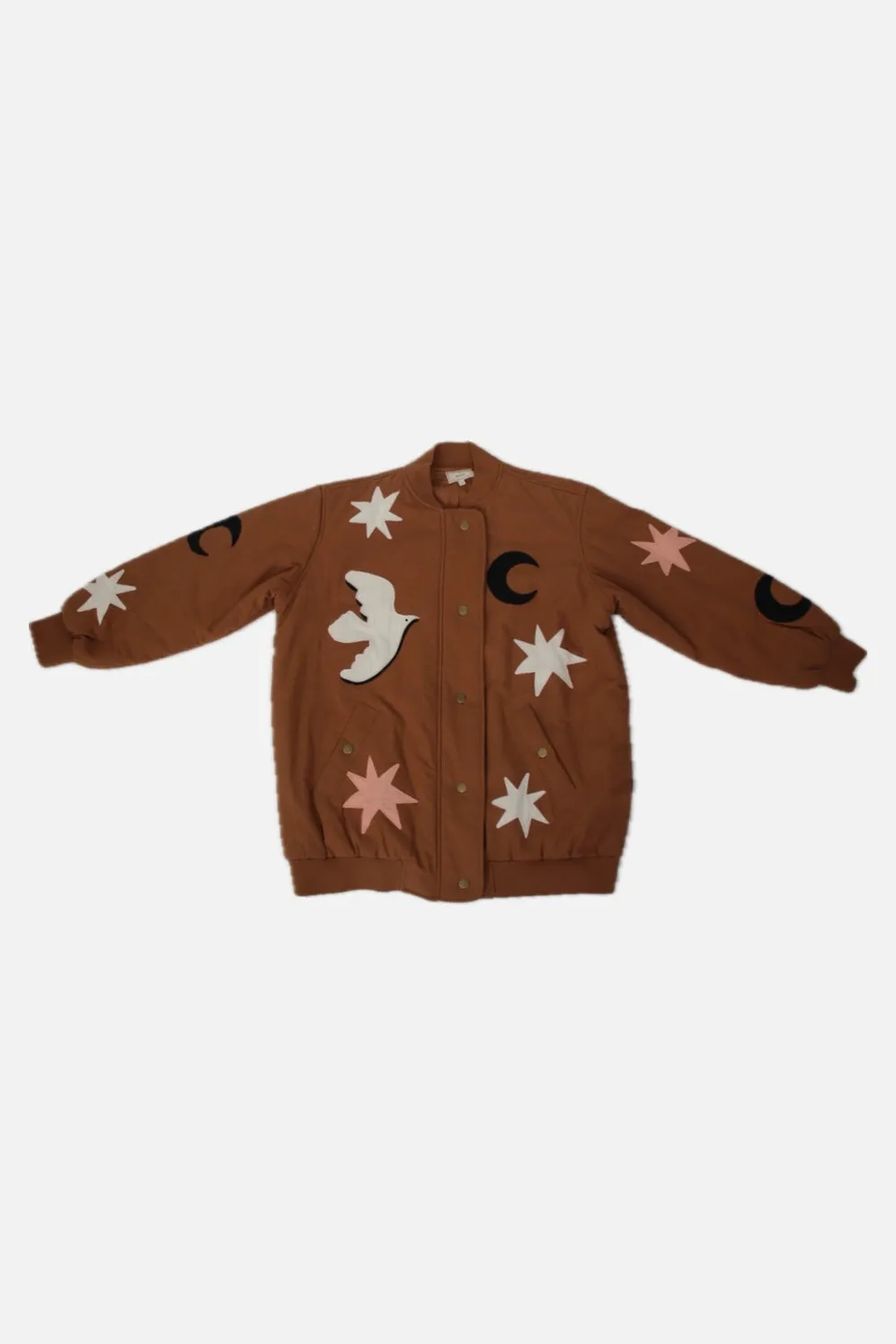Sézane x Pangea Celestial Embroidered Bomber