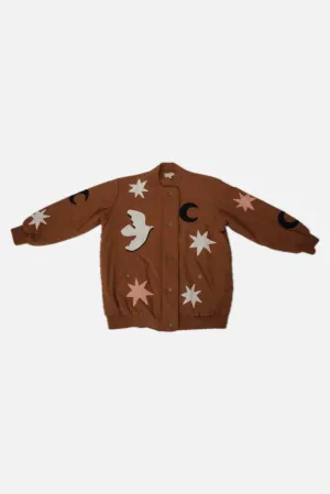 Sézane x Pangea Celestial Embroidered Bomber