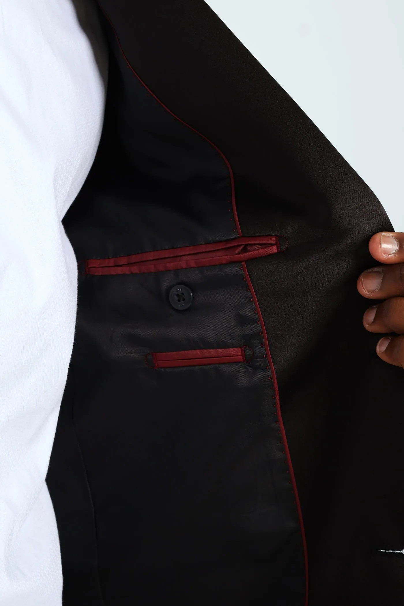 Textured Blazer - Black