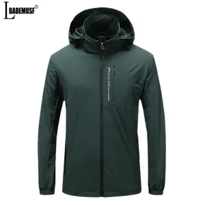 Thin Style Interchange Jacket Leisure Hooded Jackets Man New Detachable Cap Outdoors Windproof waterproof Mountaineering Coat