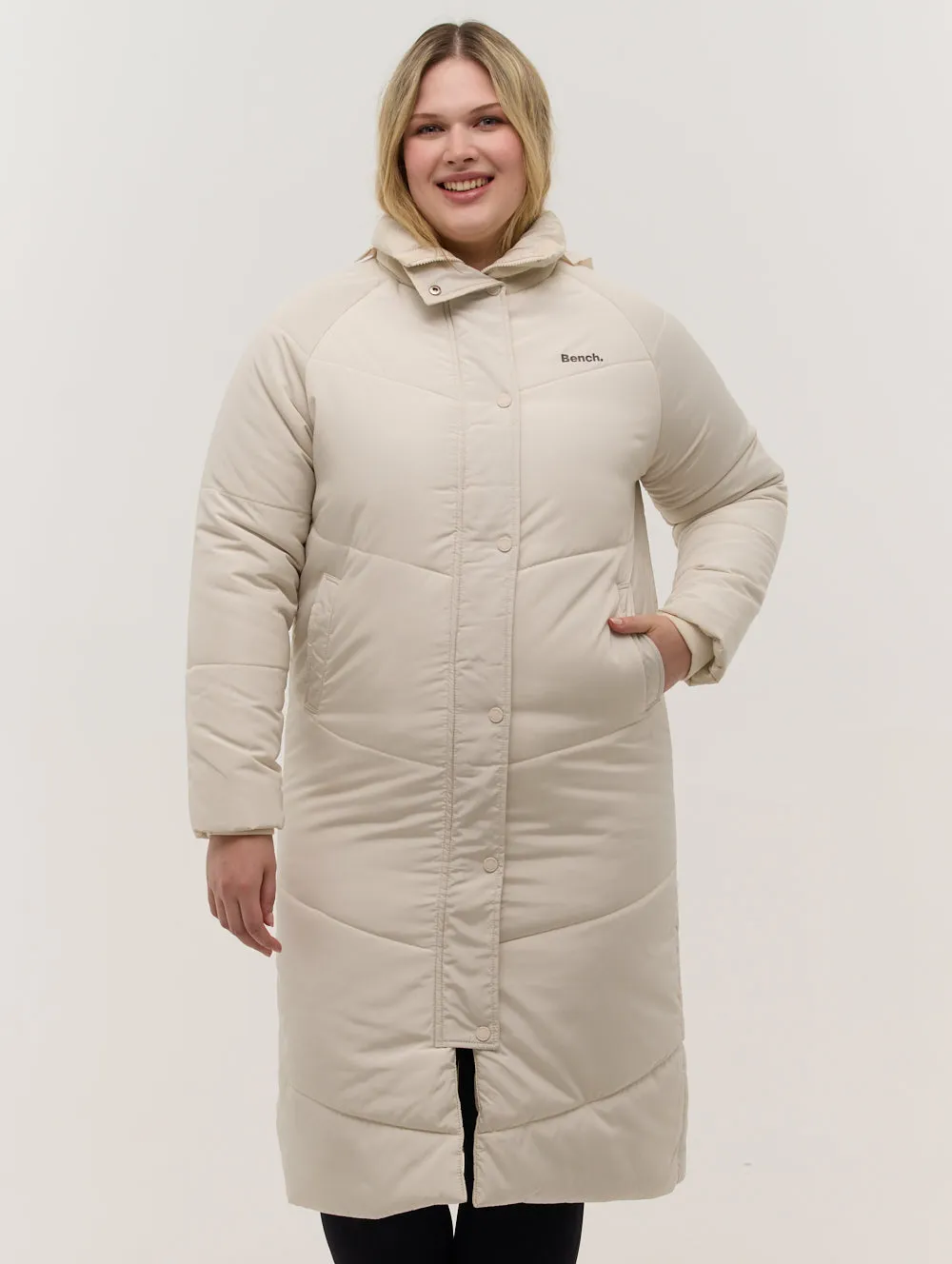 Tianae Quilted Midi Parka
