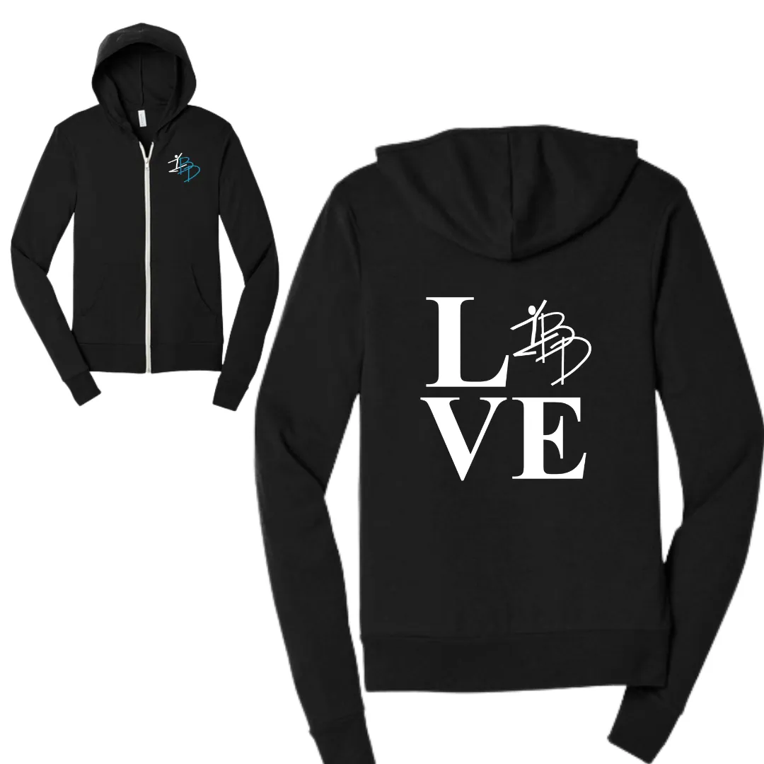 Unisex Triblend Sponge Fleece Full-Zip Hoodie